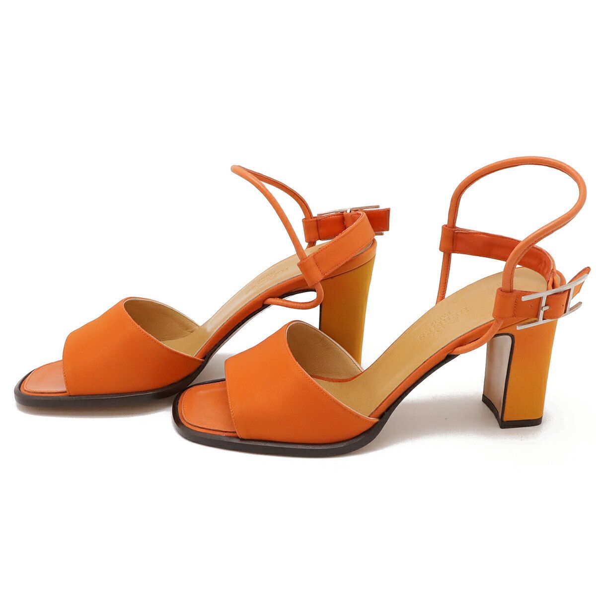 Hermes Hermes Hermes Strap Sandal Nylon Leather Sandal Leather Shoes DUTY FREE for USA Size ONE SIZE - 2 Thumbnail