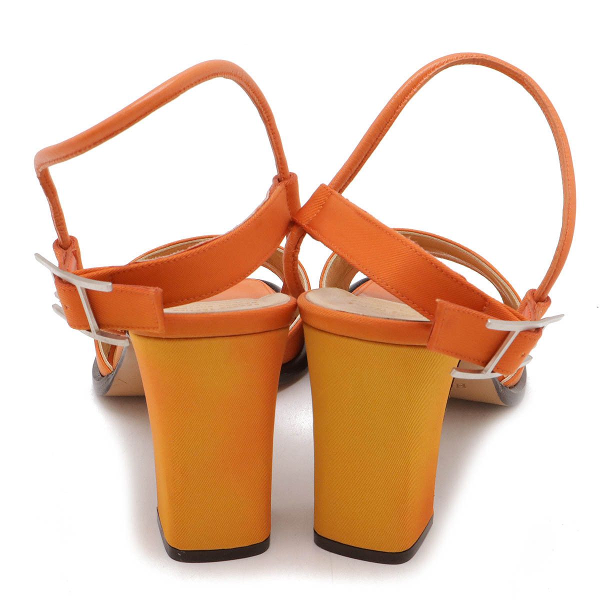 Hermes Hermes Hermes Strap Sandal Nylon Leather Sandal Leather Shoes DUTY FREE for USA Size ONE SIZE - 3 Thumbnail