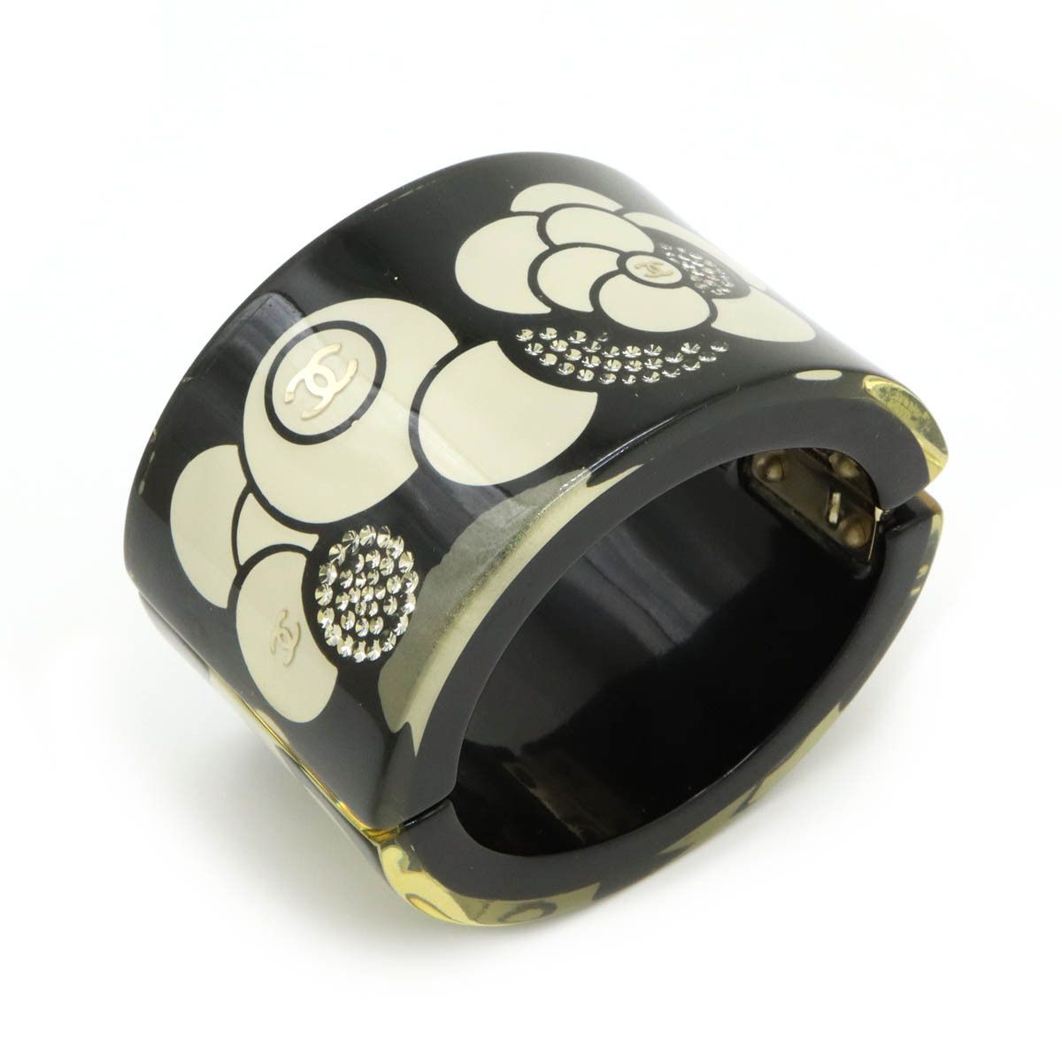 Chanel Chanel Chanel Camellia Bracelet Plastic Bangle Size ONE SIZE - 3 Thumbnail
