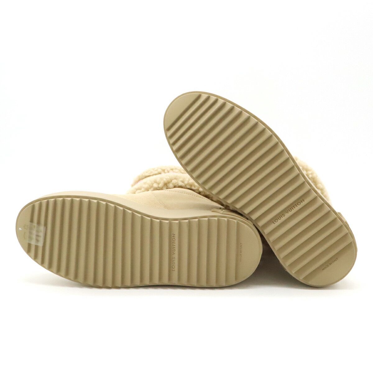 Louis Vuitton Louis Vuitton Louis Vuitton Snowdrop Line Suede Calf/Shearling Ankle Boots Limited Suede Shoes 1A95E6 DUTY FREE for USA Size ONE SIZE - 4 Thumbnail