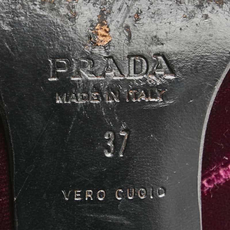 Prada Prada Prada Unnamed Velour Boots Suede Shoes Size ONE SIZE - 12 Thumbnail