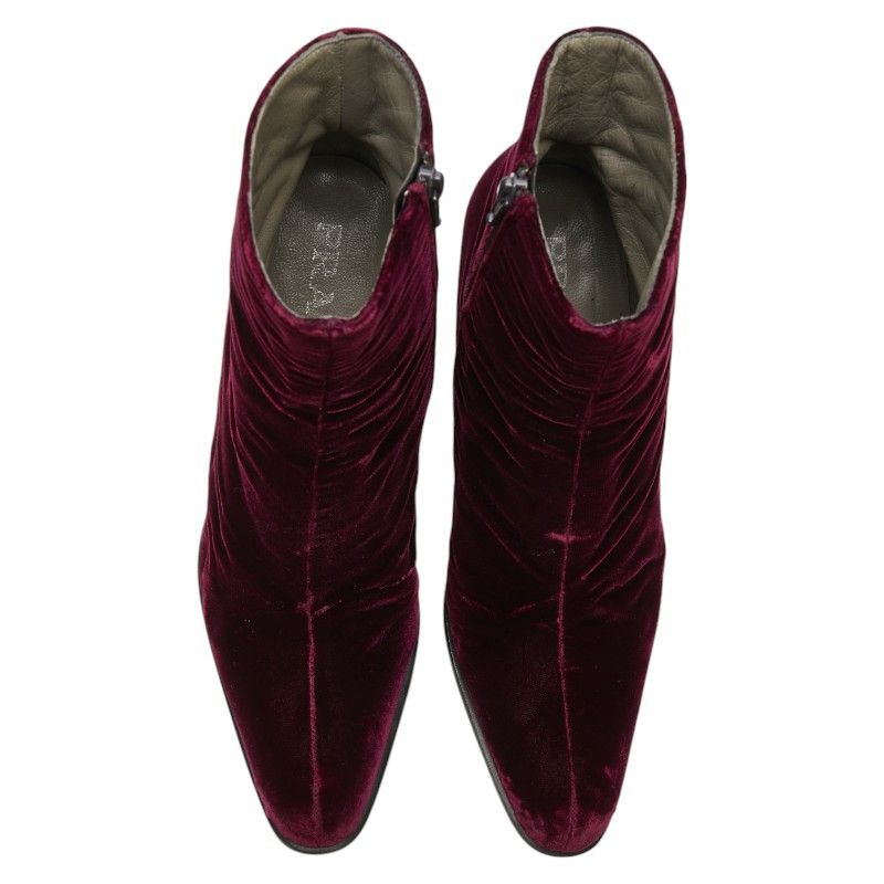 Prada Prada Prada Unnamed Velour Boots Suede Shoes Size ONE SIZE - 7 Thumbnail