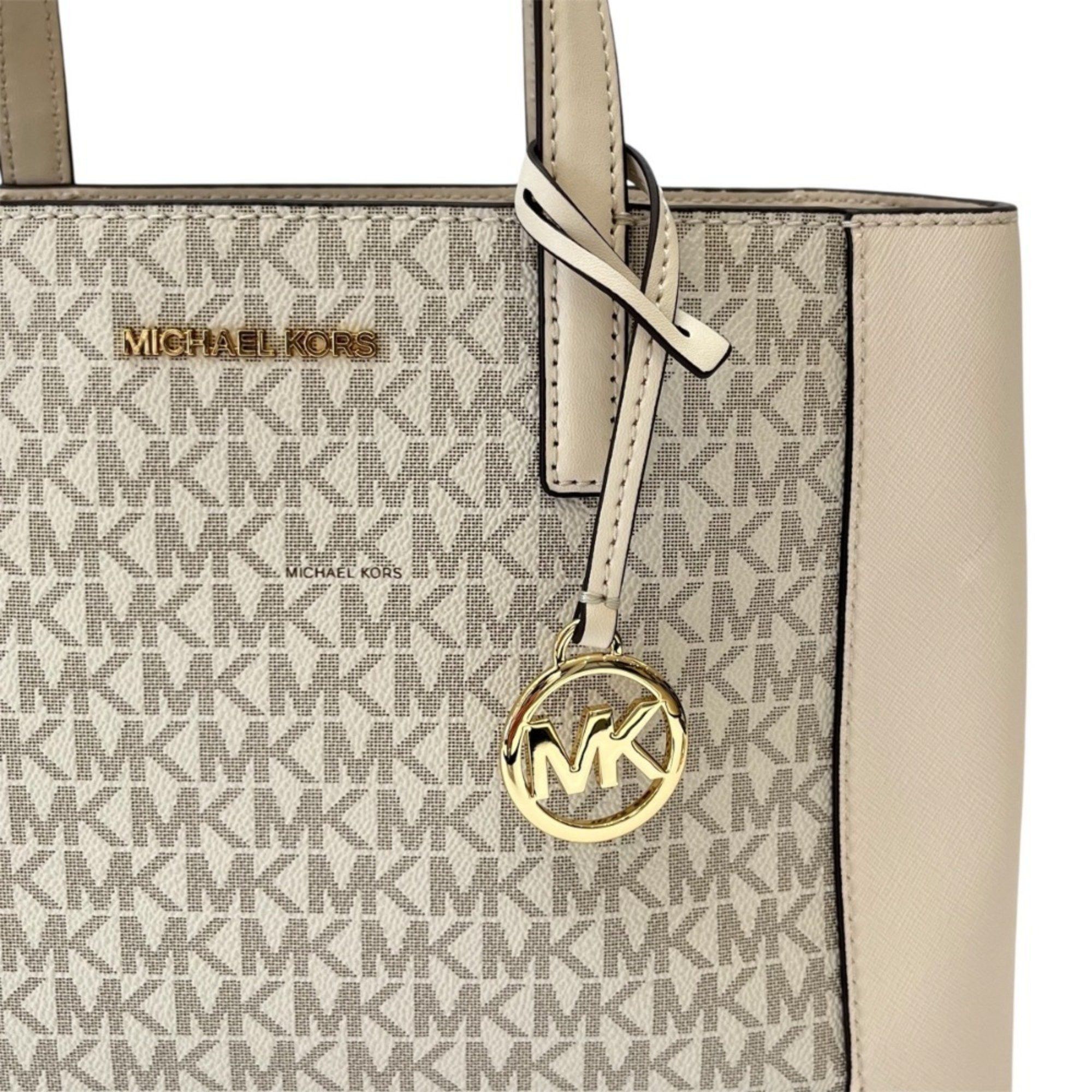 Michael Kors MICHAEL KORS SALLIE Satchel Medium MK Signature 2way Handbag 30F4G7XS2B Off-White Women's Size ONE SIZE - 3 Thumbnail
