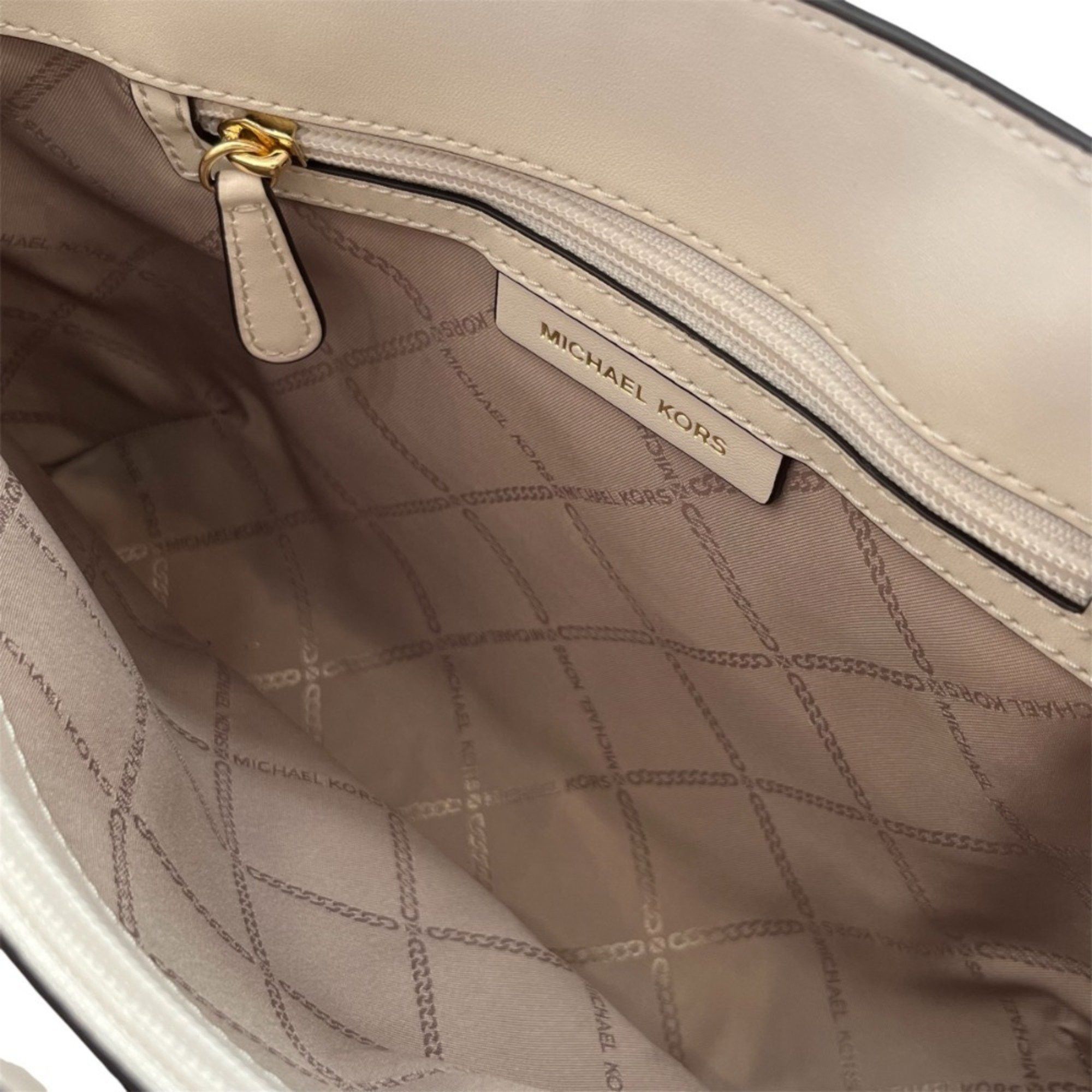 Michael Kors MICHAEL KORS SALLIE Satchel Medium MK Signature 2way Handbag 30F4G7XS2B Off-White Women's Size ONE SIZE - 8 Thumbnail