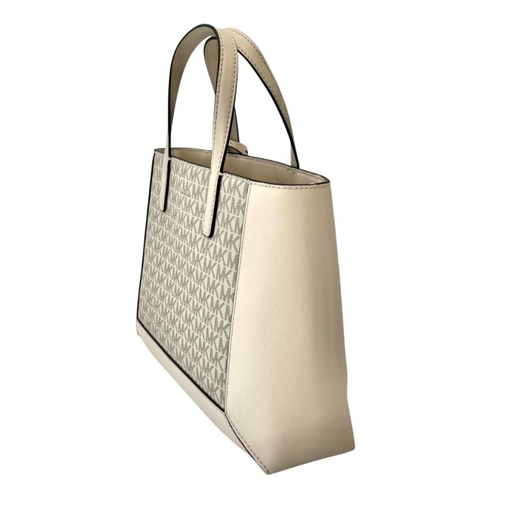 Michael Kors MICHAEL KORS SALLIE Satchel Medium MK Signature 2way Handbag 30F4G7XS2B Off-White Women's Size ONE SIZE - 4 Thumbnail