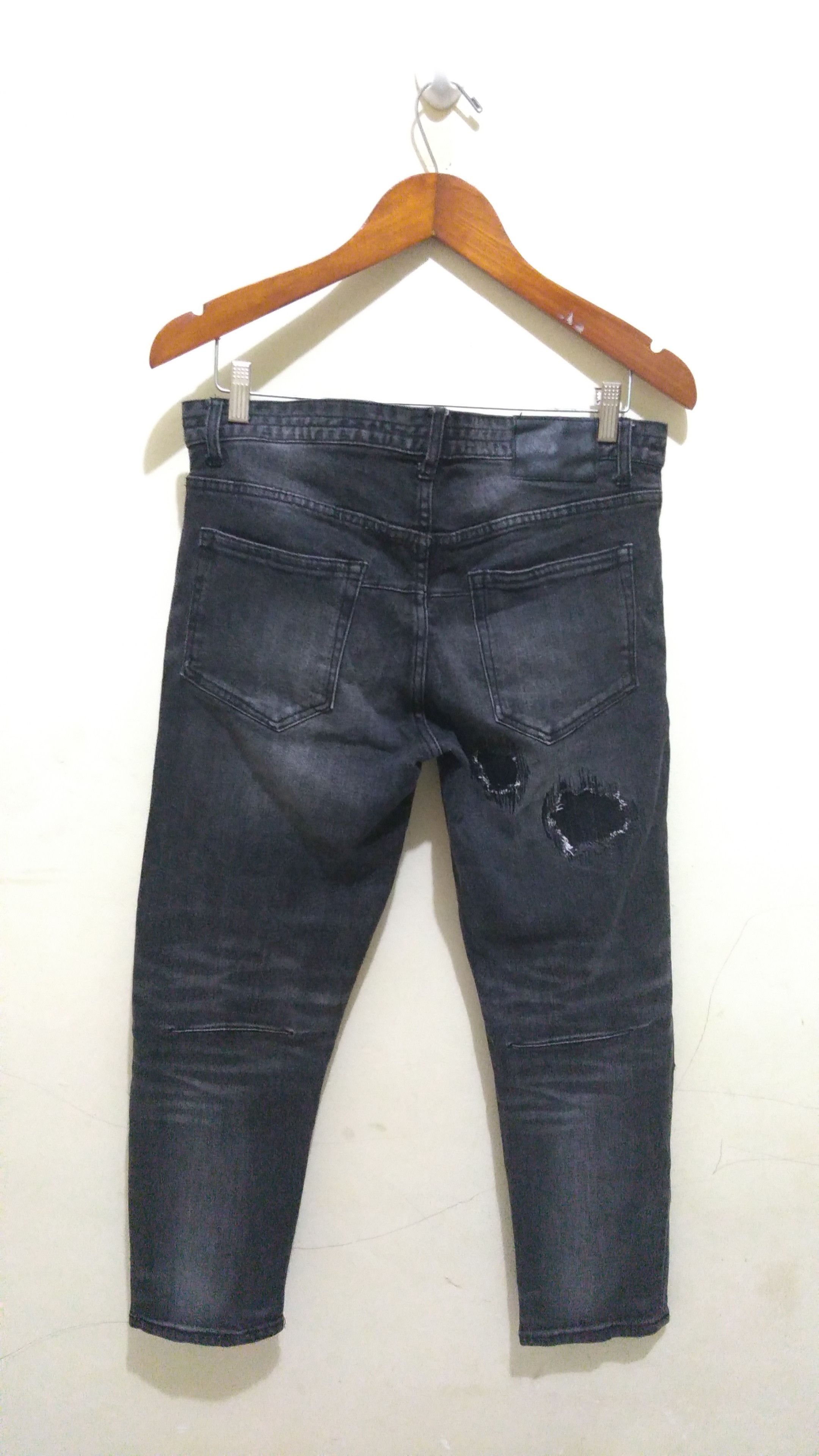 NANO universe × Number (N)ine Number Nine Distressed Jeans Size US 32 / EU 48 - 2 Thumbnail