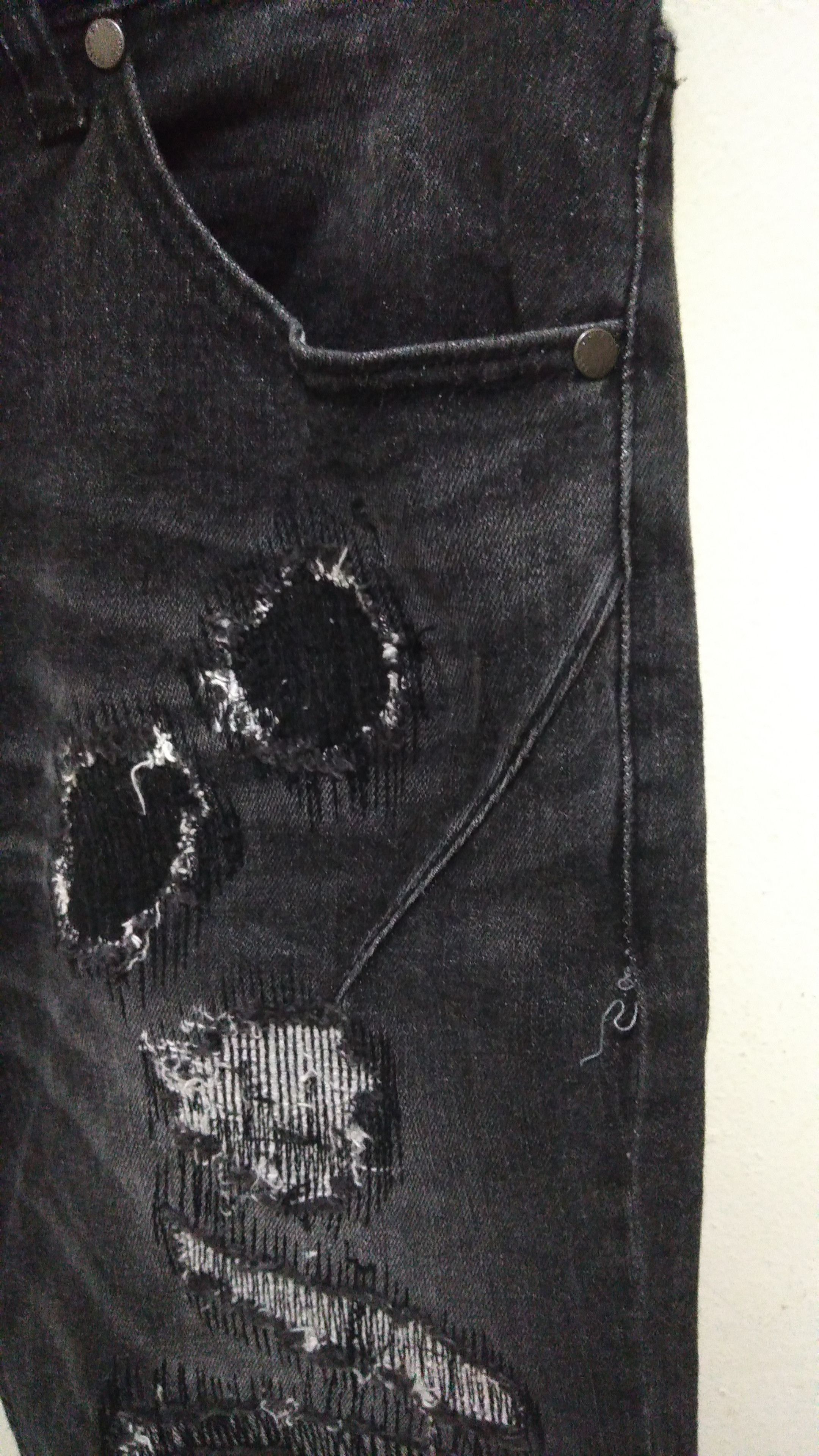 NANO universe × Number (N)ine Number Nine Distressed Jeans Size US 32 / EU 48 - 7 Thumbnail