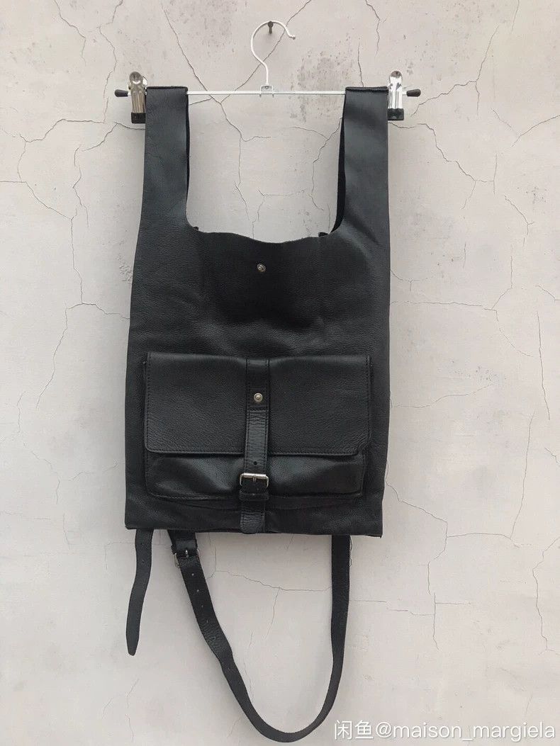 Ann demeulemeester multi-functional leather crossbody bag