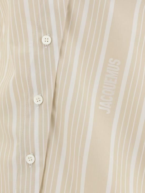 Jacquemus JACQUEMUS Women Shirts 243SH0621691 1GY BEIGE Size M / US 6-8 / IT 42-44 - 3 Thumbnail