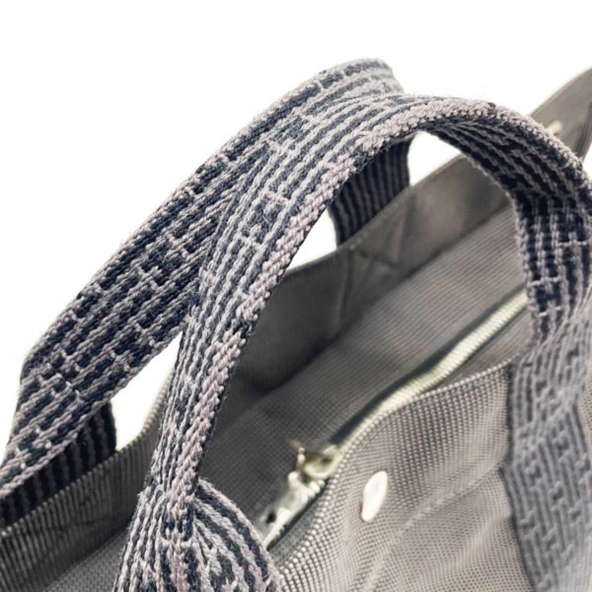 Hermes Hermes Tote Bag Air Line MM Nylon Canvas Grey HERMES Men's Women's Unisex AY-15205 Size ONE SIZE - 6 Thumbnail