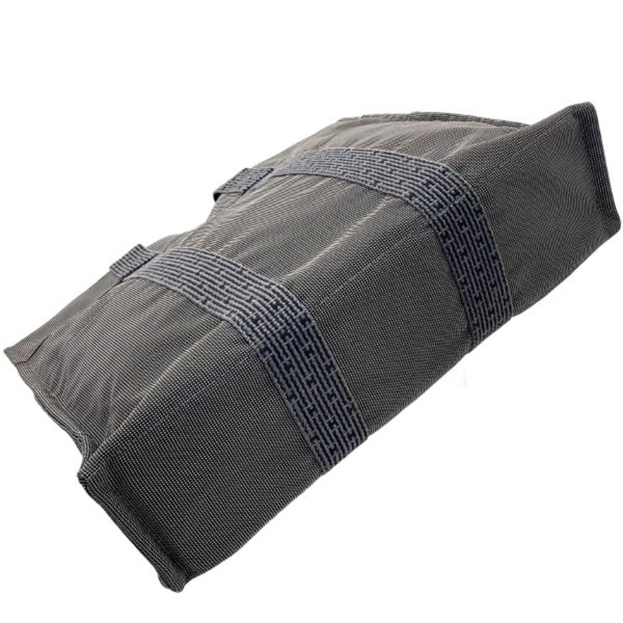 Hermes Hermes Tote Bag Air Line MM Nylon Canvas Grey HERMES Men's Women's Unisex AY-15205 Size ONE SIZE - 3 Thumbnail
