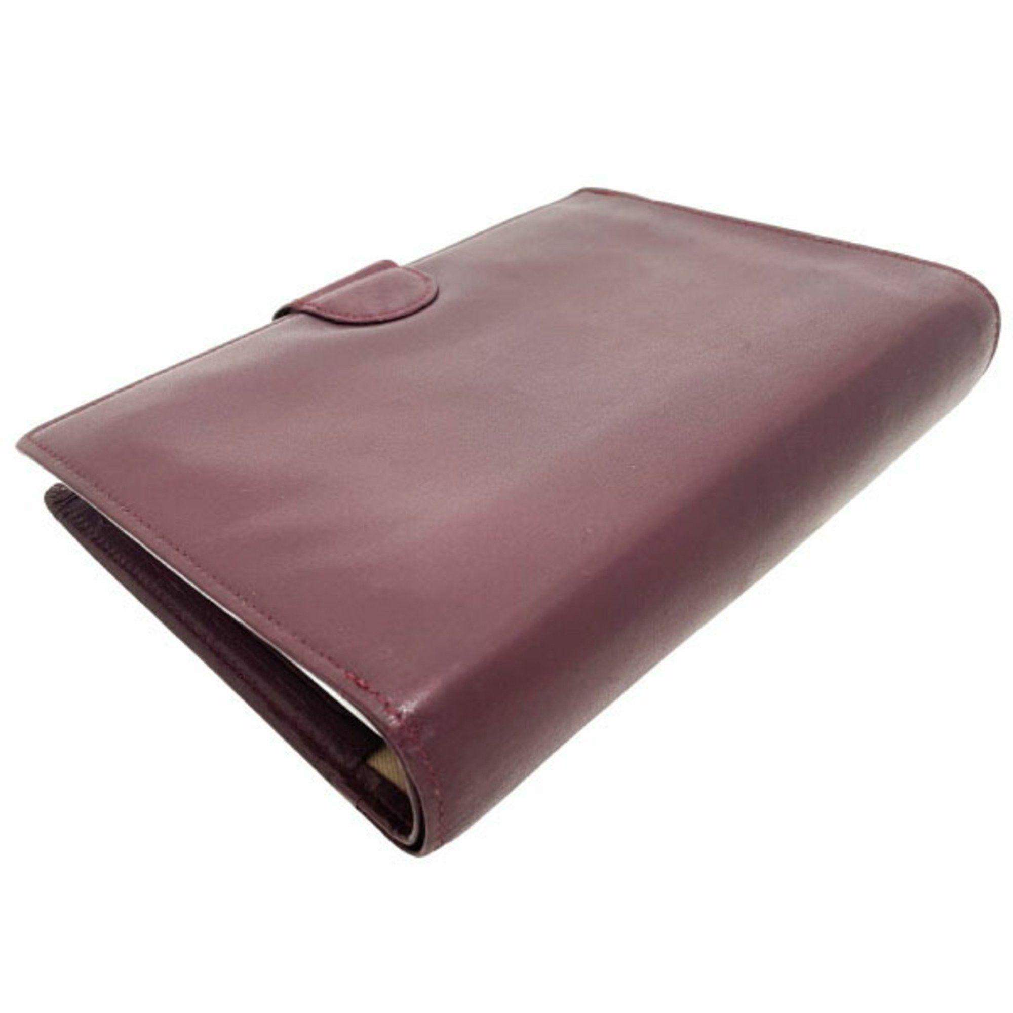 Burberry Burberry London Planner Cover Leather Bordeaux BURBERRY OF LONDON Burberrys Agenda Address Book Memo Pad Notebook Stationery 6-Hole TRN-14936 Size ONE SIZE - 3 Thumbnail