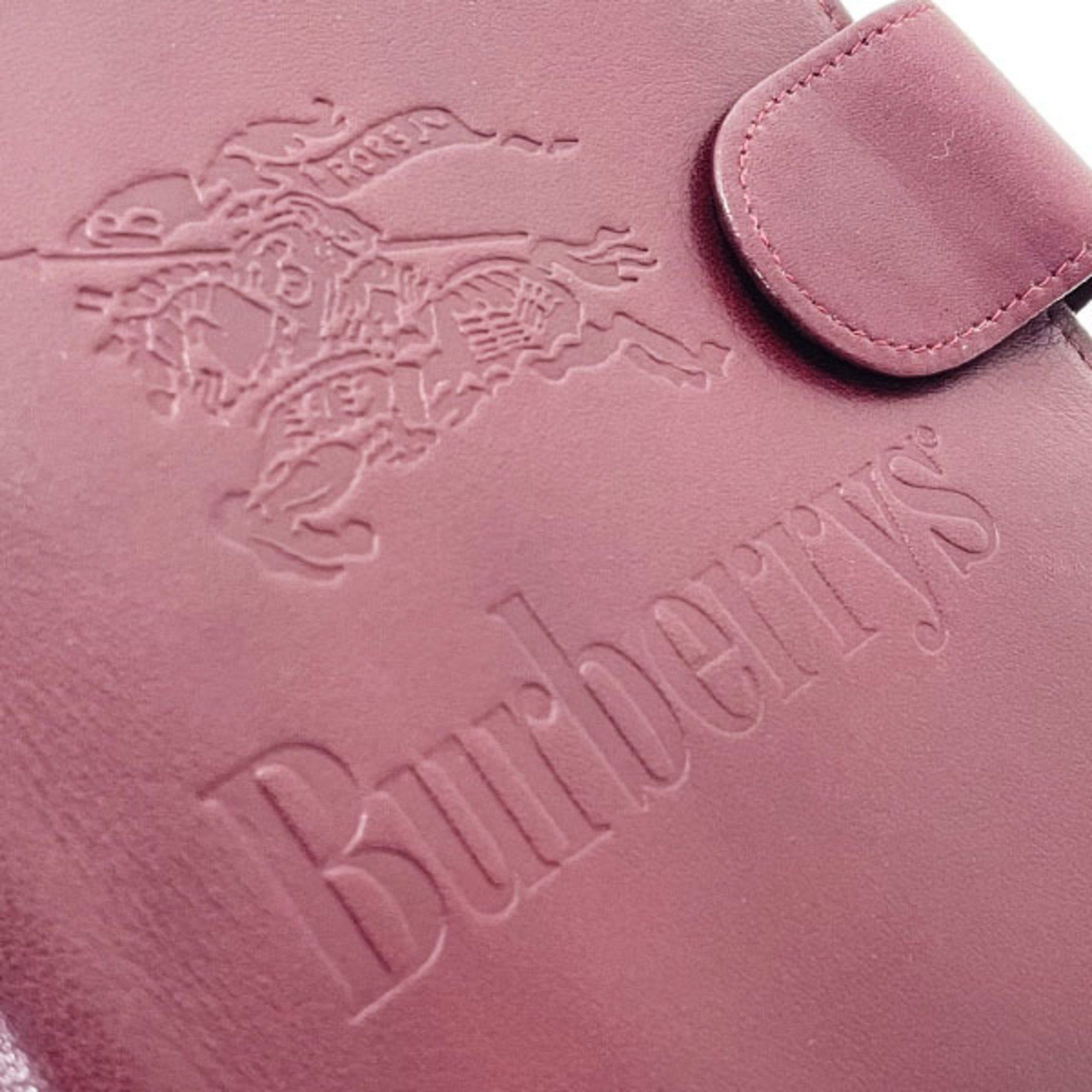 Burberry Burberry London Planner Cover Leather Bordeaux BURBERRY OF LONDON Burberrys Agenda Address Book Memo Pad Notebook Stationery 6-Hole TRN-14936 Size ONE SIZE - 5 Thumbnail