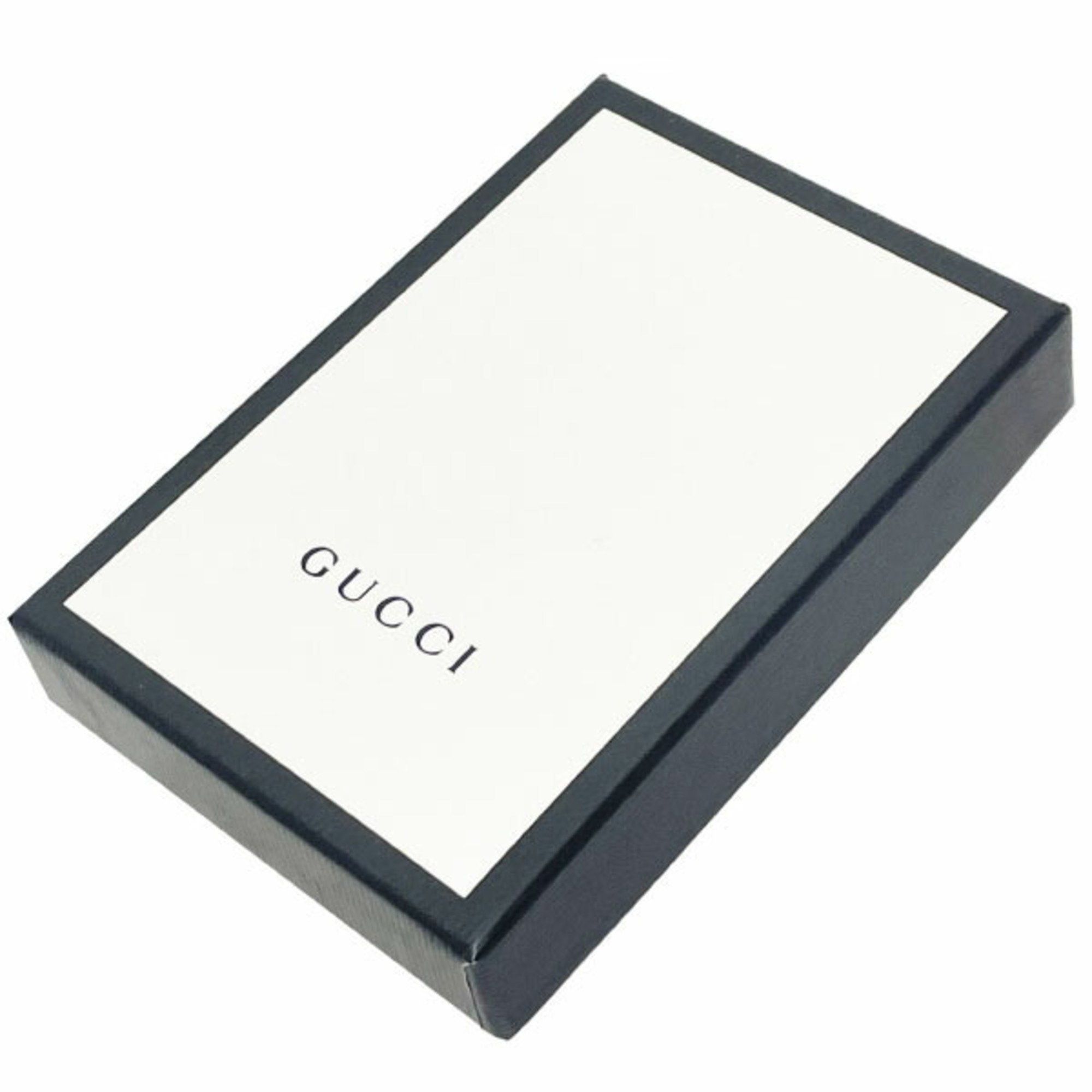 Gucci Gucci Keychain Signature Leather Keyring Calf Navy 478136 GUCCI GG Guccissima Shima Line Tag Key Hook Charm Bag SK-15314 Size ONE SIZE - 7 Thumbnail