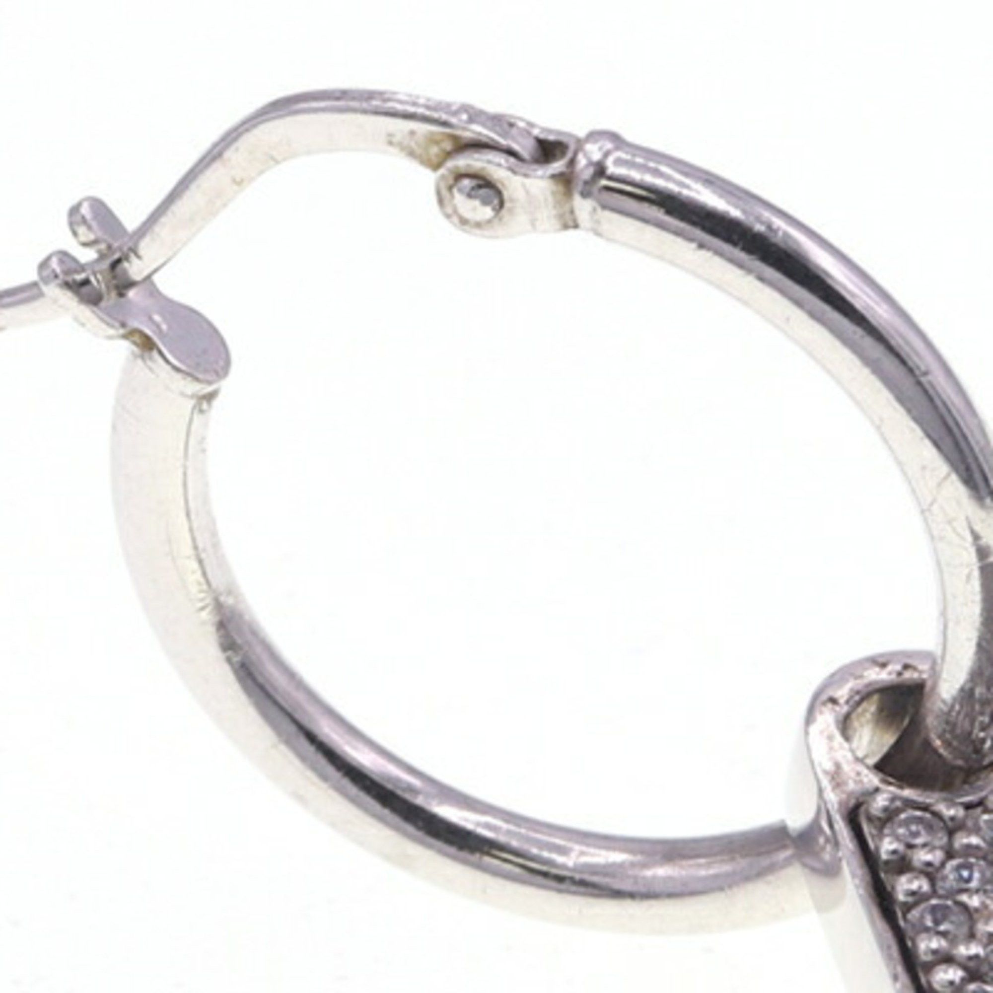 Prada Prada Single Earring Crystal Jewel Right SV Sterling Silver 925 Triangle Women's PRADA Size ONE SIZE - 3 Thumbnail