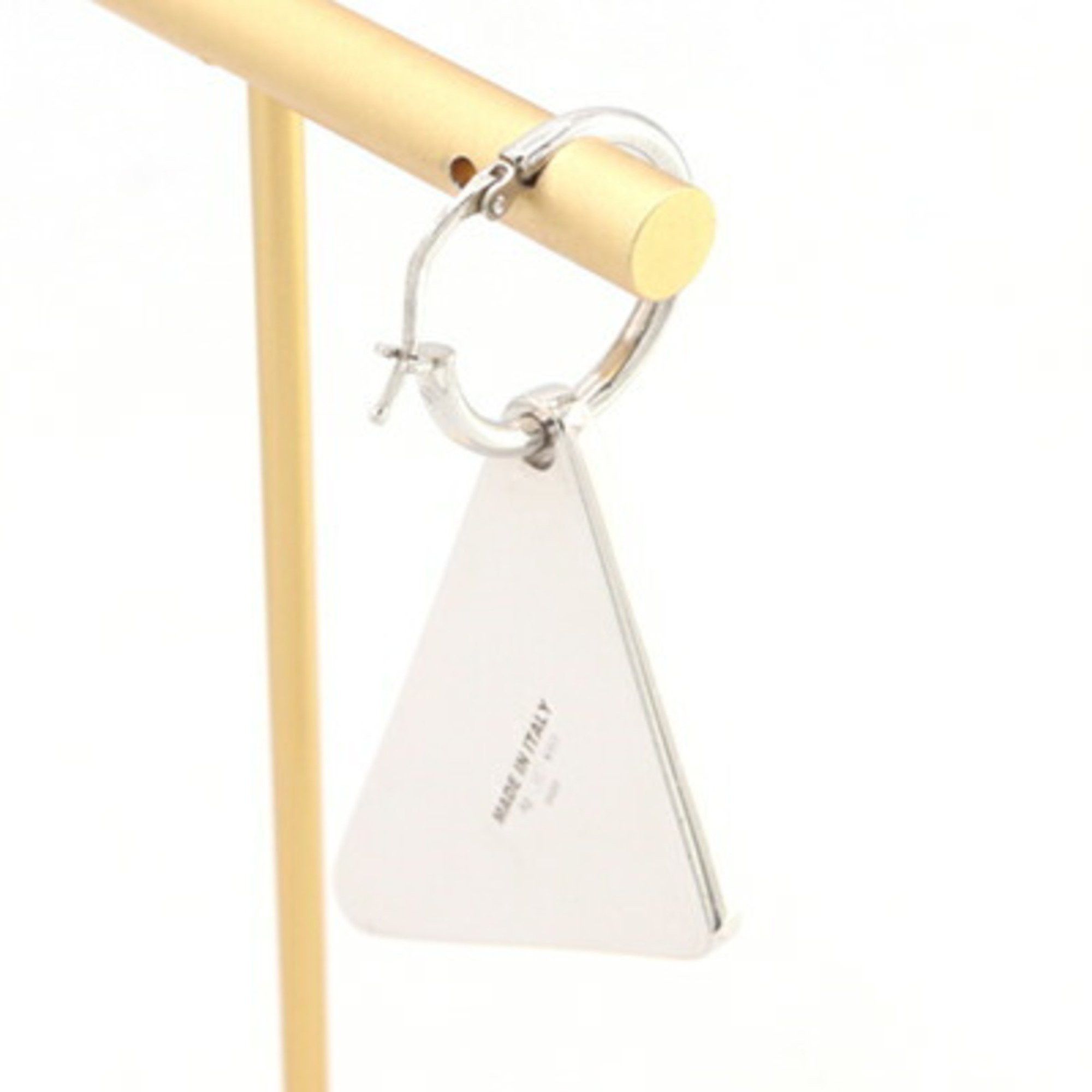 Prada Prada Single Earring Crystal Jewel Right SV Sterling Silver 925 Triangle Women's PRADA Size ONE SIZE - 2 Thumbnail
