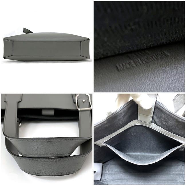 Loewe LOEWE Tote Bag Grey Leather Size ONE SIZE - 3 Thumbnail