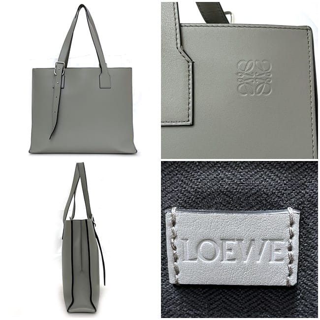 Loewe LOEWE Tote Bag Grey Leather Size ONE SIZE - 2 Thumbnail