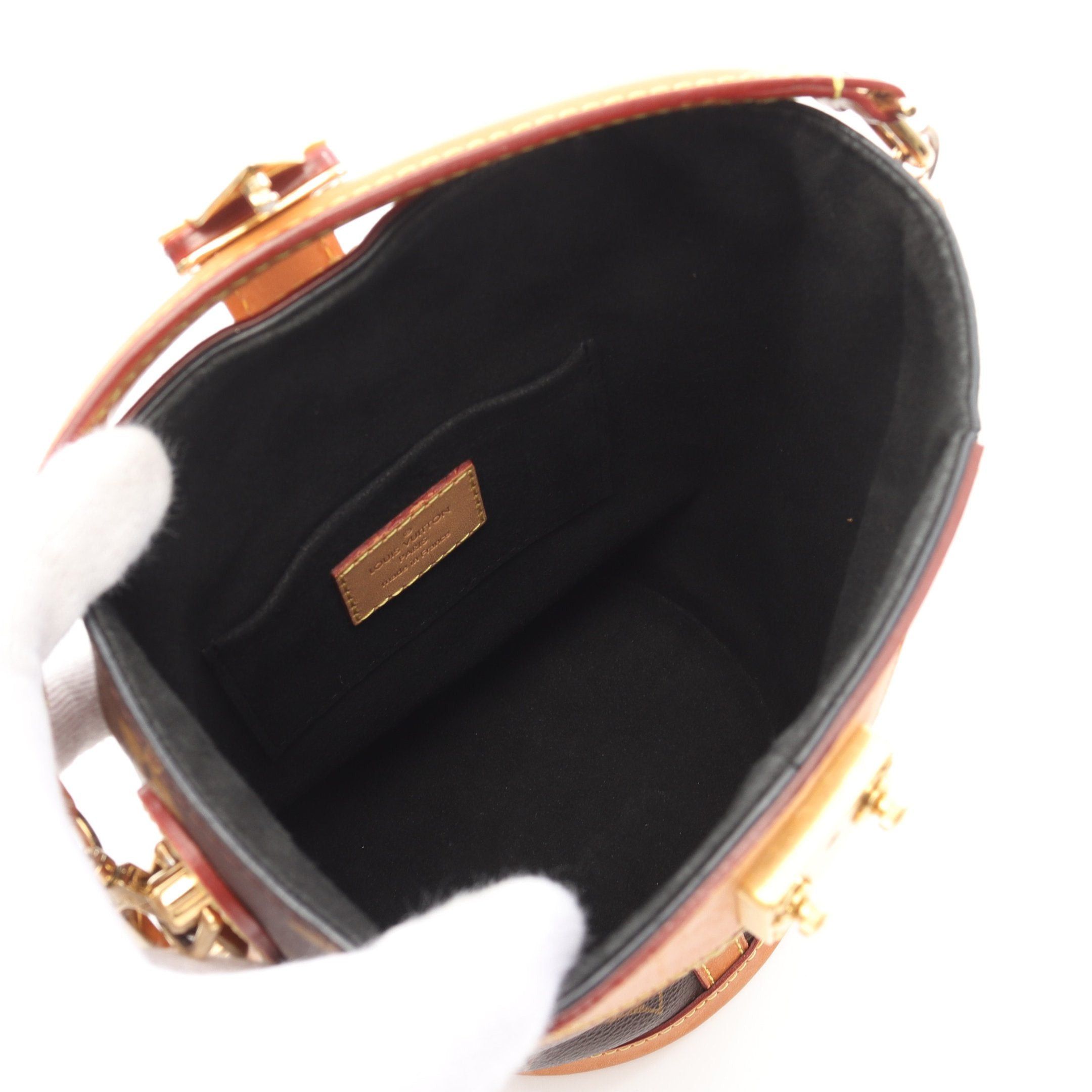 Louis Vuitton Louis Vuitton Duffel Bag Monogram Handbag Leather Brown Size ONE SIZE - 3 Thumbnail