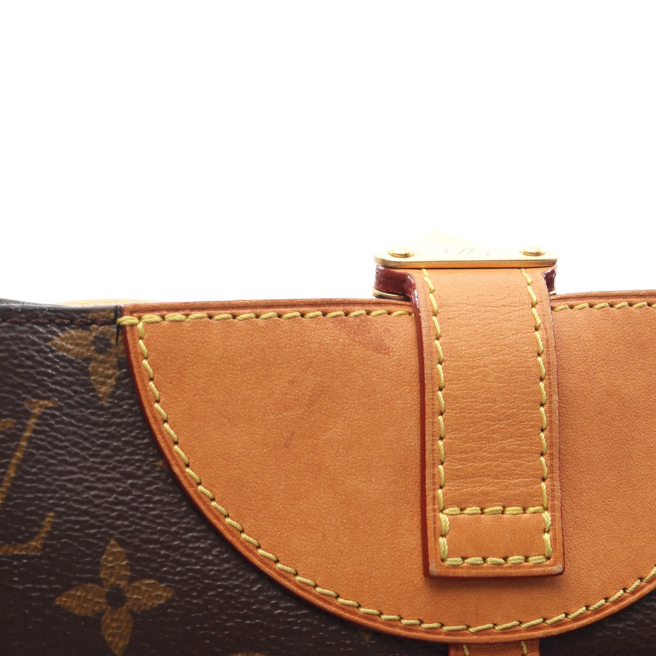 Louis Vuitton Louis Vuitton Duffel Bag Monogram Handbag Leather Brown Size ONE SIZE - 10 Thumbnail