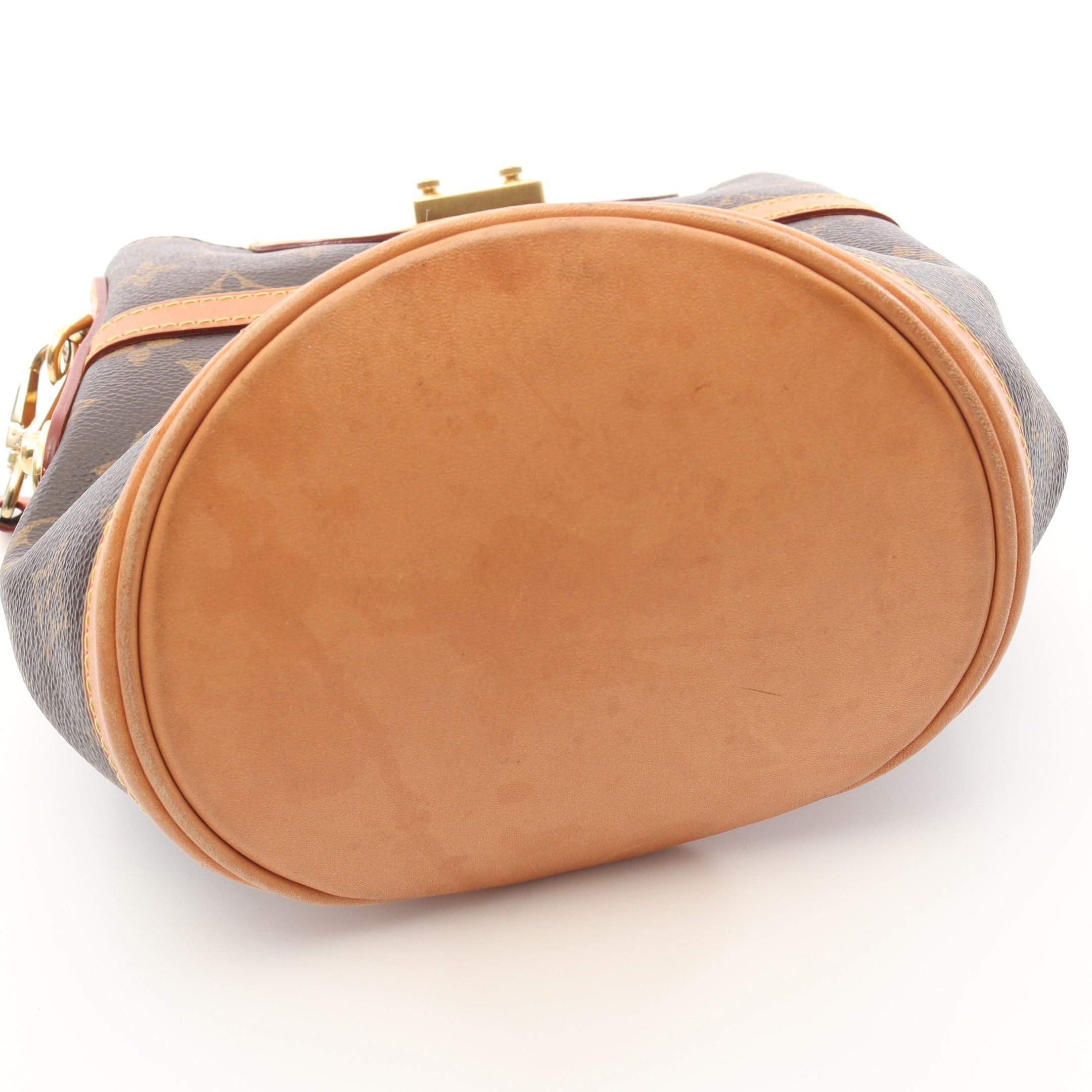 Louis Vuitton Louis Vuitton Duffel Bag Monogram Handbag Leather Brown Size ONE SIZE - 7 Thumbnail