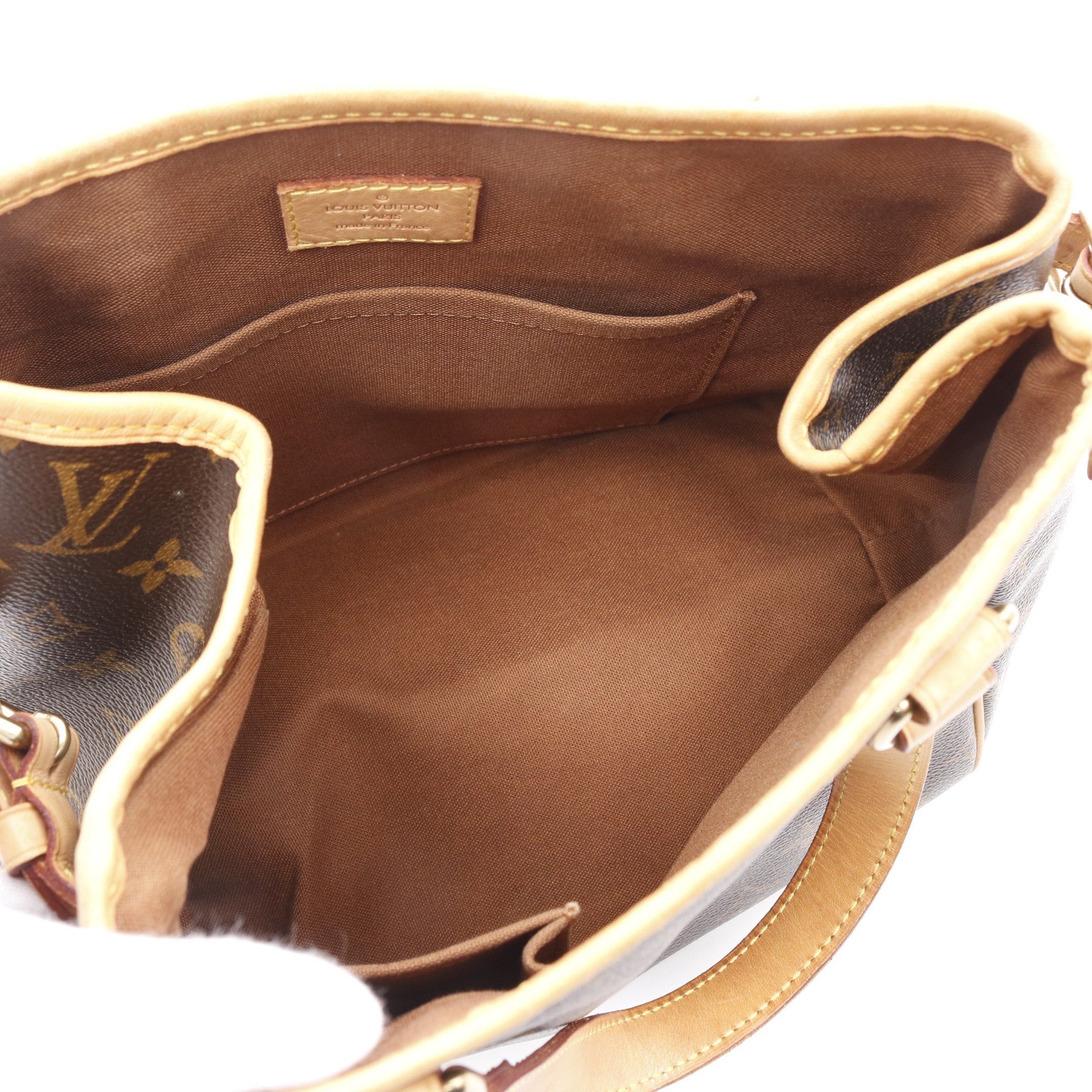 Louis Vuitton Louis Vuitton Batignolles Monogram Handbag Leather Brown Size ONE SIZE - 3 Thumbnail