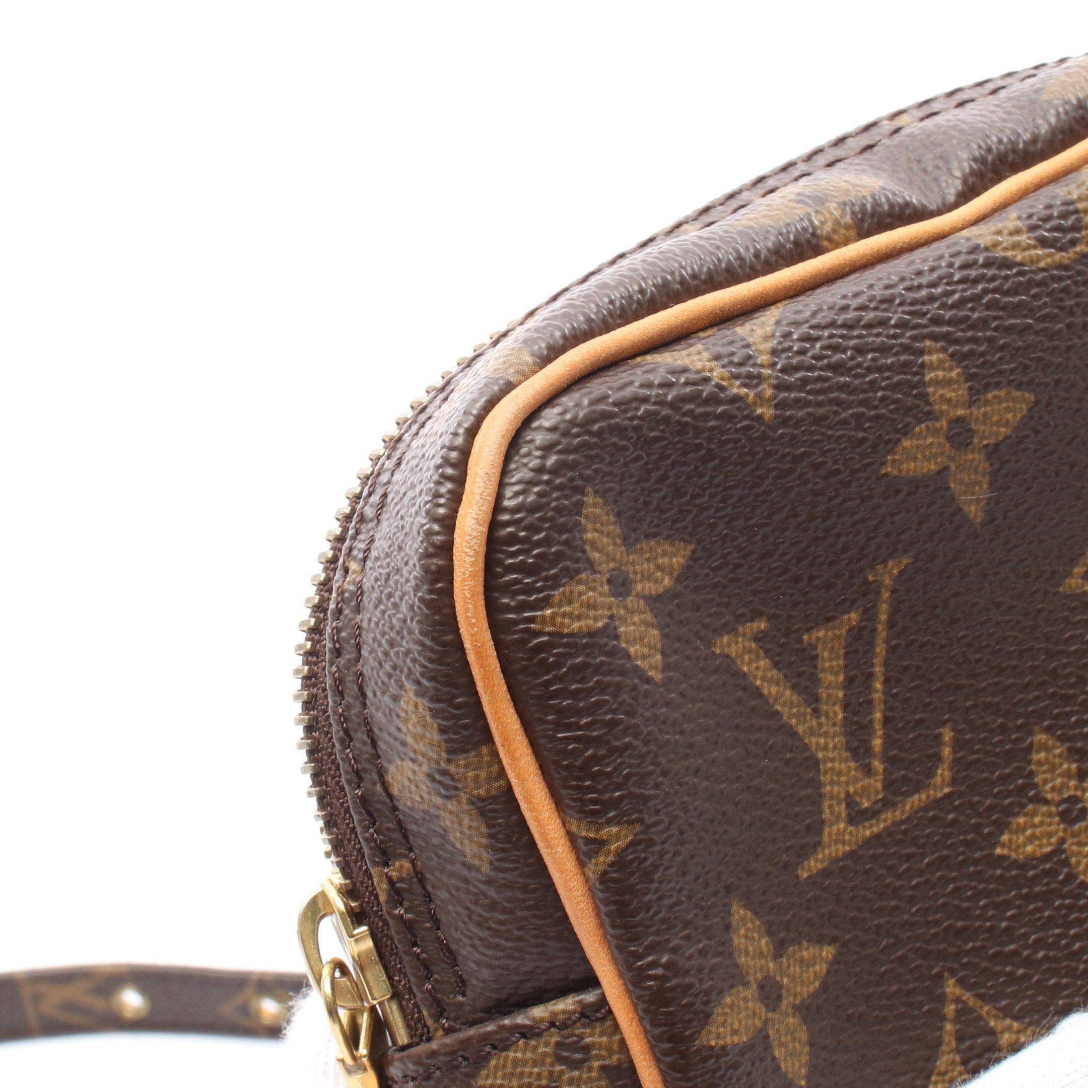 Louis Vuitton Louis Vuitton Amazon Monogram Shoulder Bag Leather Brown Size ONE SIZE - 8 Thumbnail