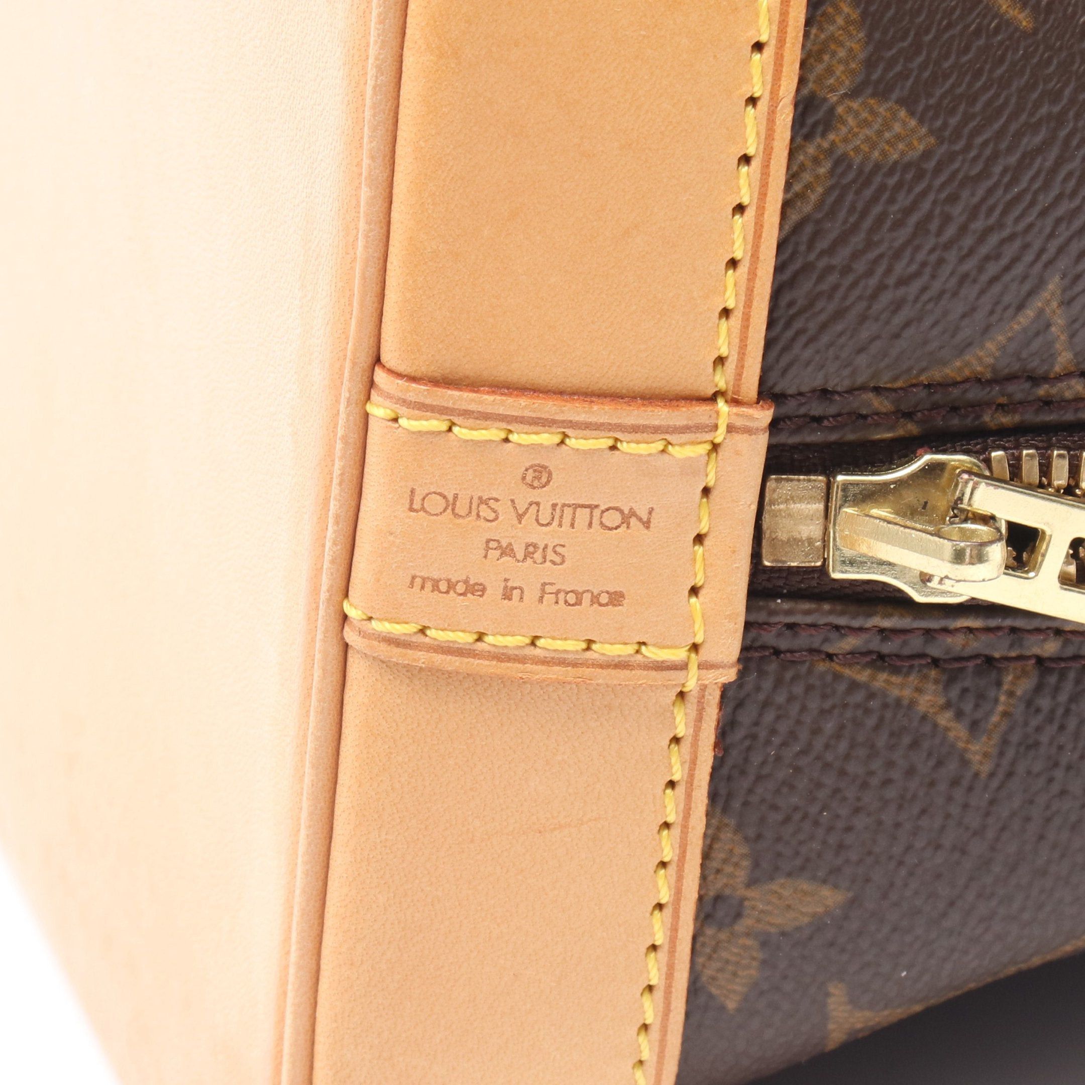 Louis Vuitton Louis Vuitton Alma Pm Monogram Handbag Leather Brown Size ONE SIZE - 4 Thumbnail