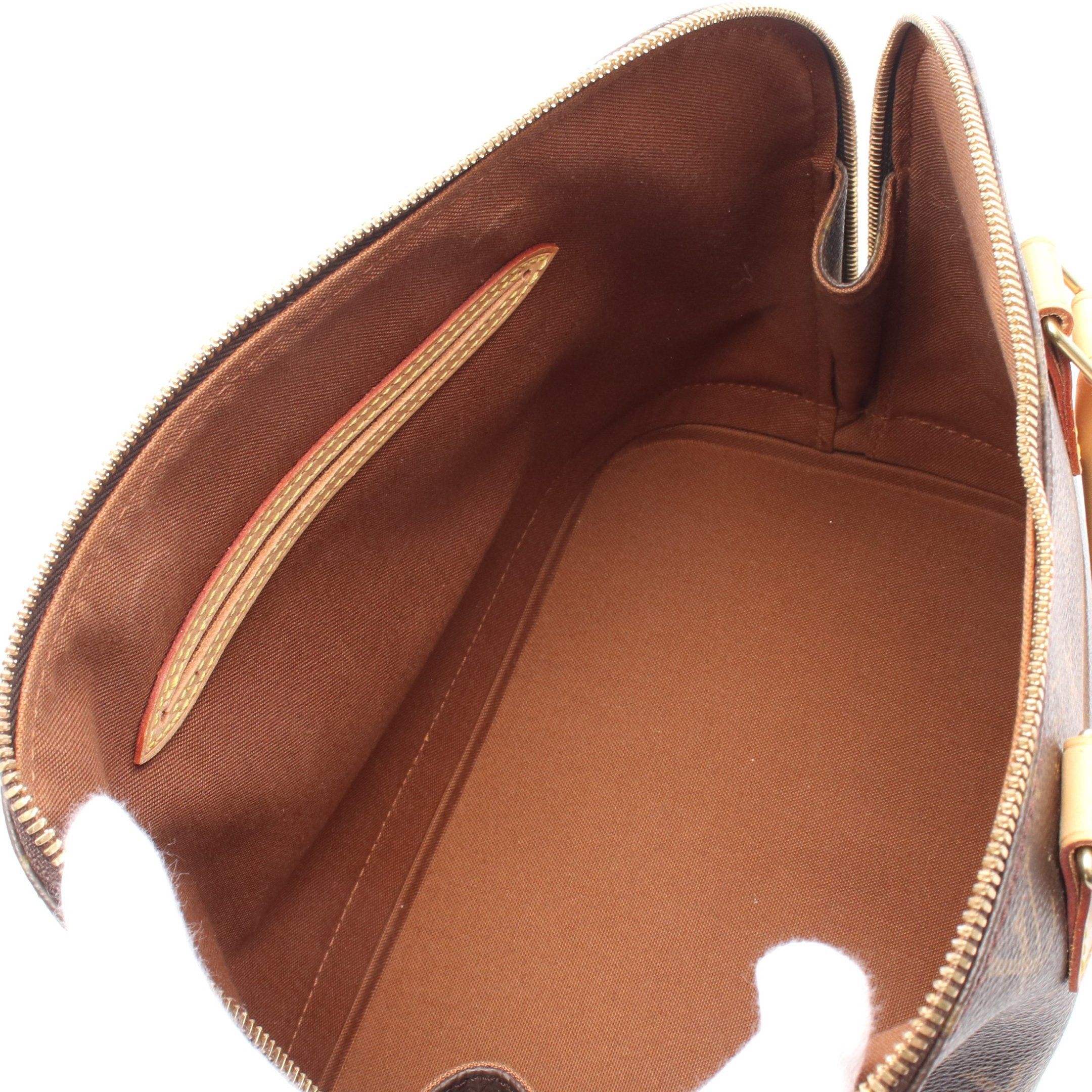 Louis Vuitton Louis Vuitton Alma Pm Monogram Handbag Leather Brown Size ONE SIZE - 3 Thumbnail
