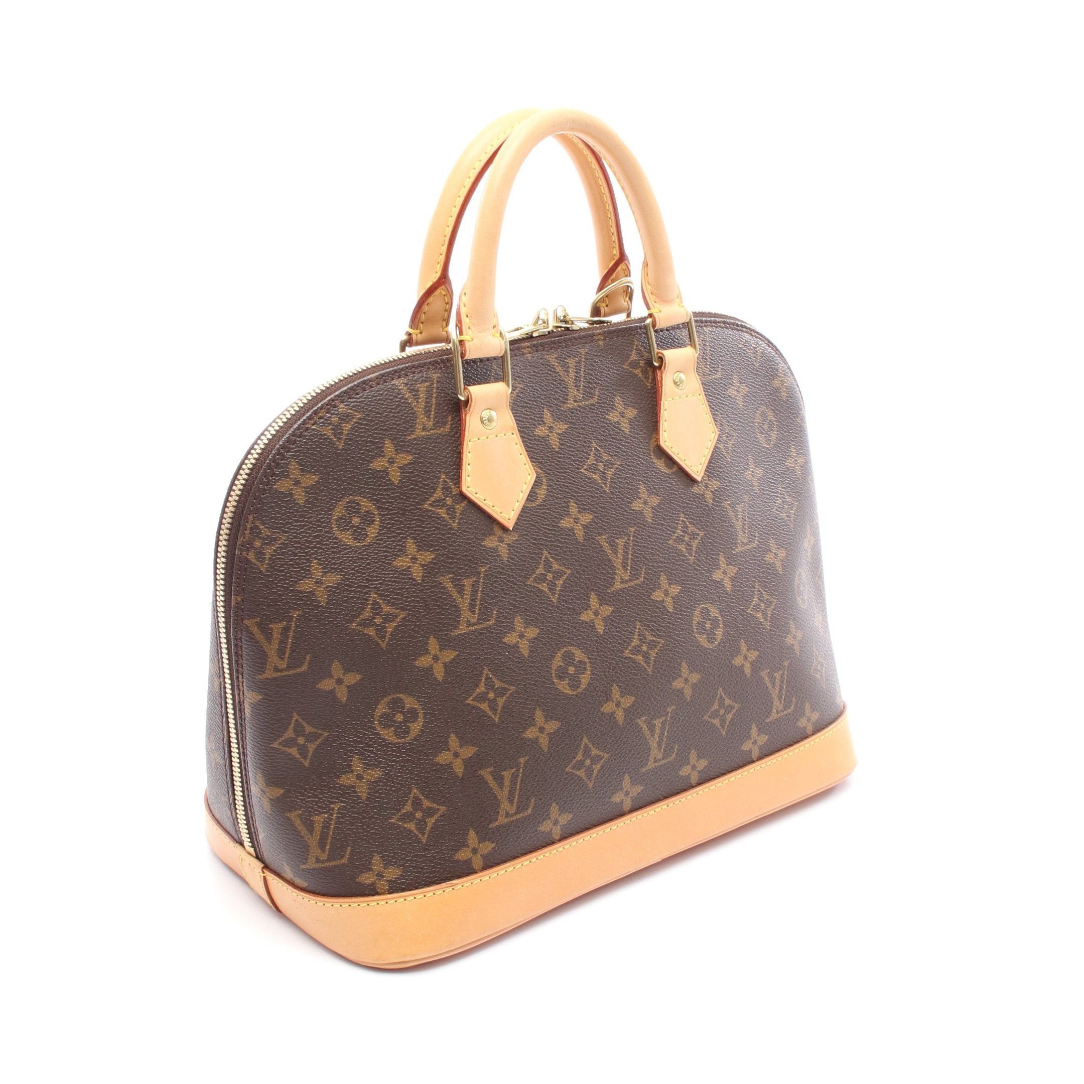 Louis Vuitton Louis Vuitton Alma Pm Monogram Handbag Leather Brown Size ONE SIZE - 2 Thumbnail