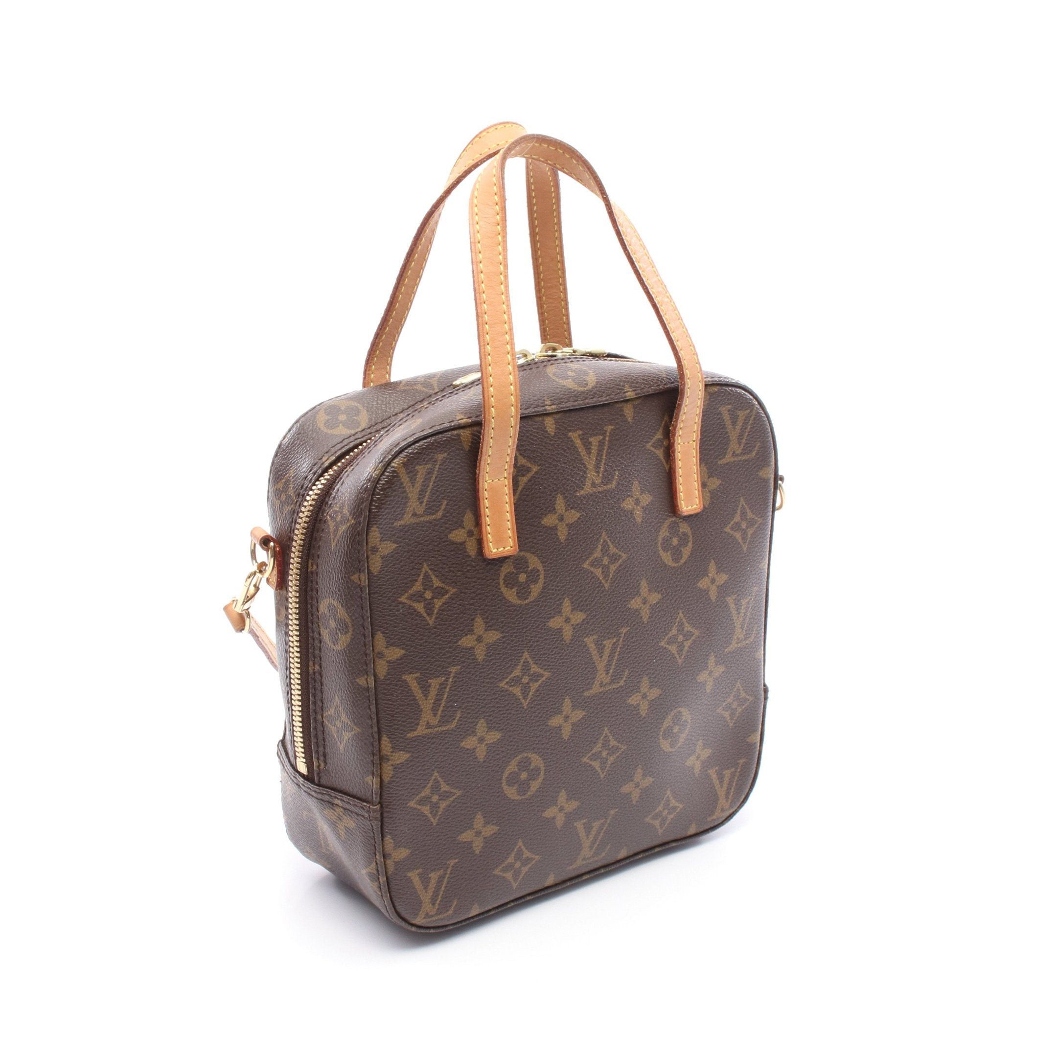 Louis Vuitton Louis Vuitton Spontini Monogram Handbag Leather Brown Size ONE SIZE - 2 Thumbnail
