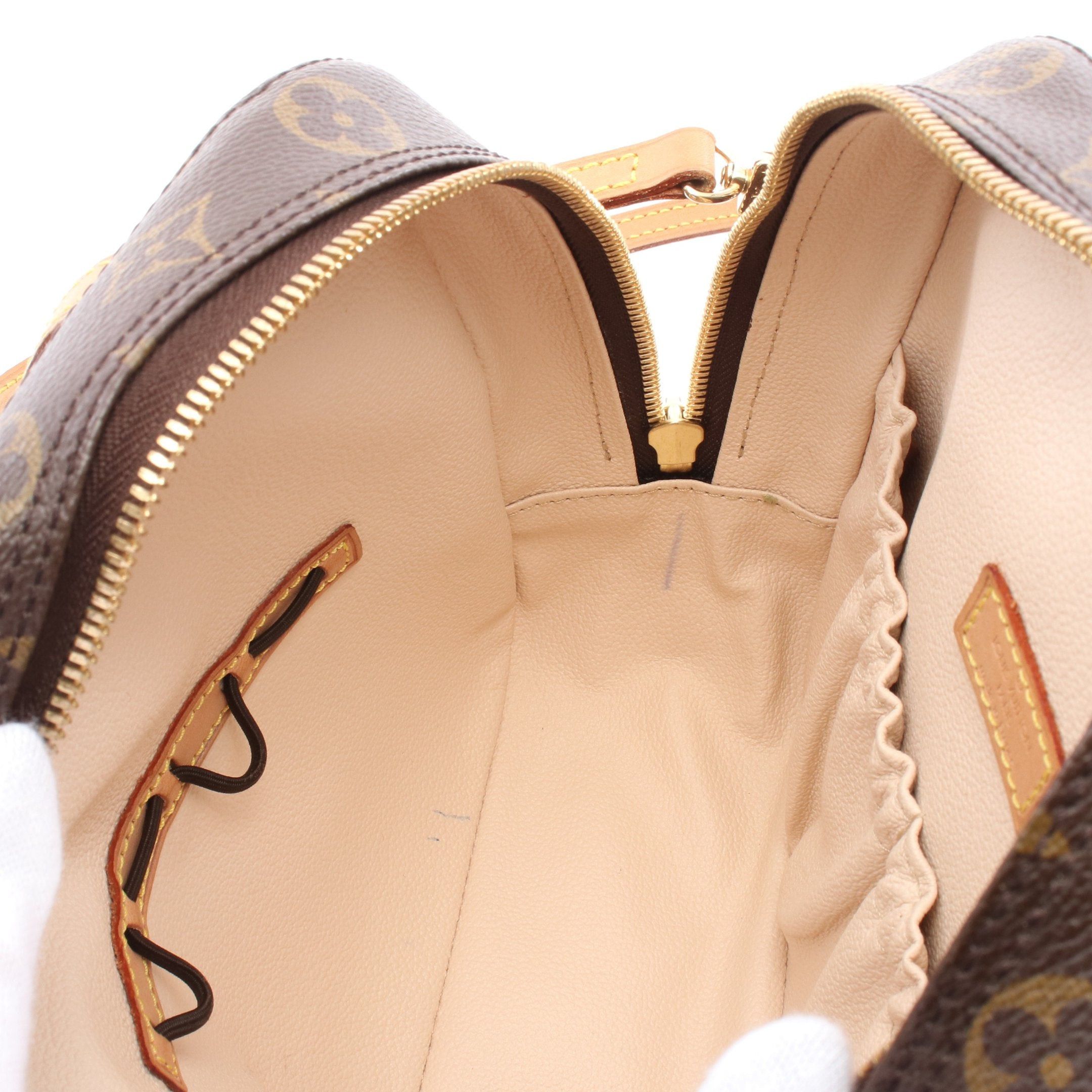 Louis Vuitton Louis Vuitton Spontini Monogram Handbag Leather Brown Size ONE SIZE - 6 Thumbnail