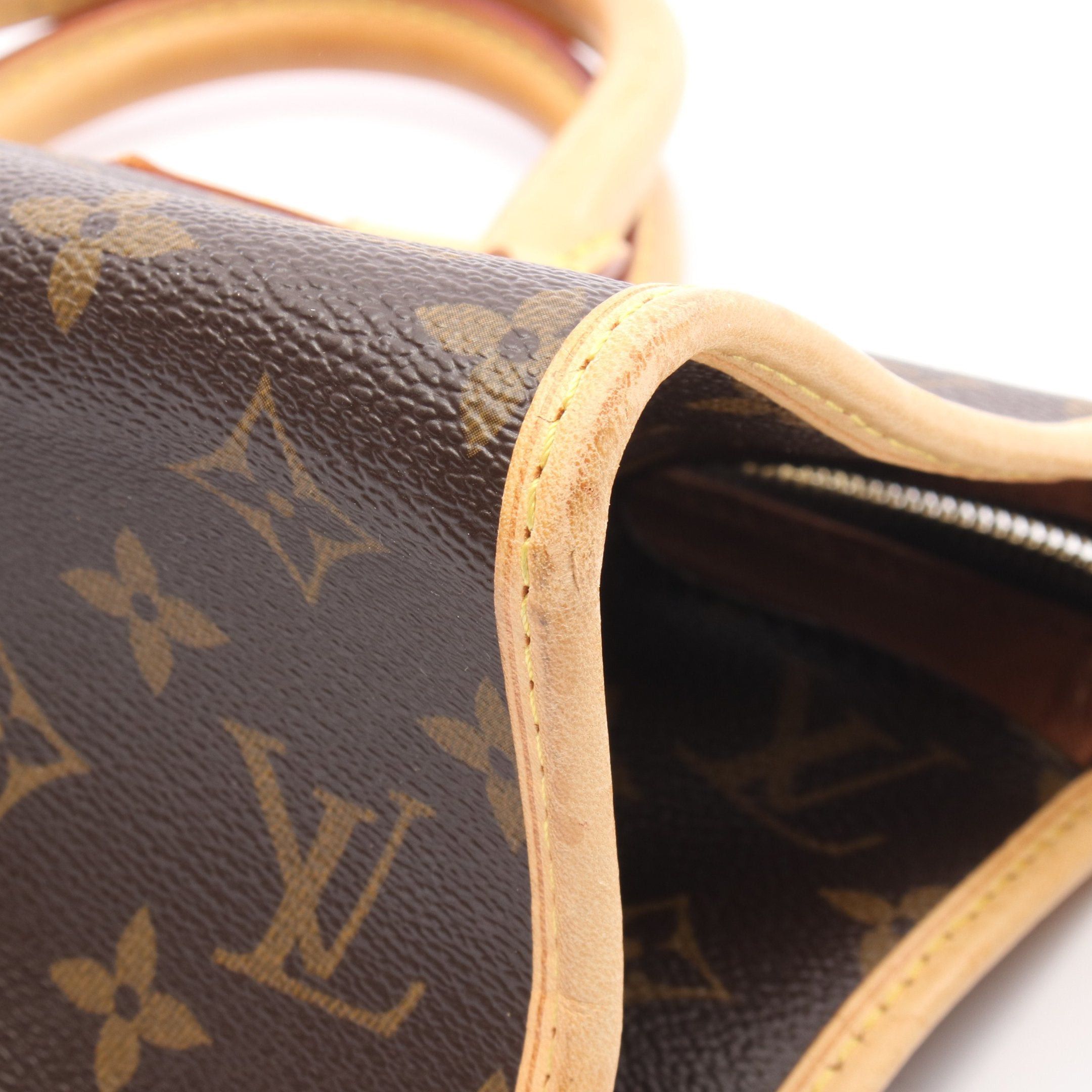 Louis Vuitton Louis Vuitton Popincourt Monogram Handbag Leather Brown Size ONE SIZE - 8 Thumbnail