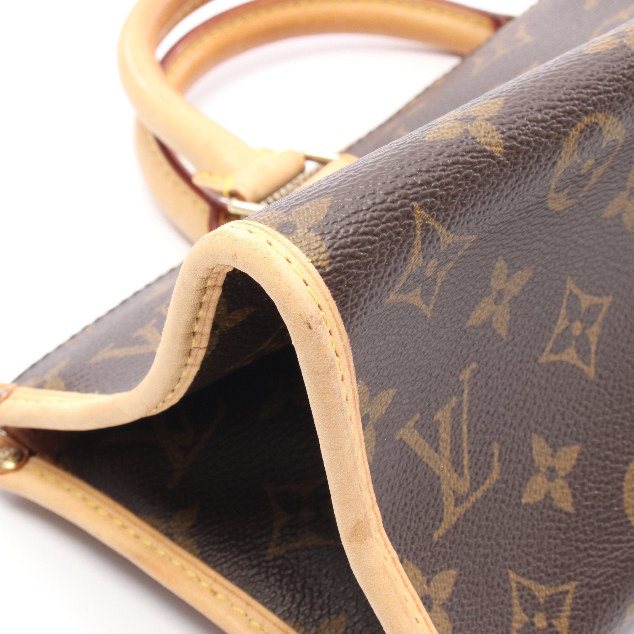 Louis Vuitton Louis Vuitton Popincourt Monogram Handbag Leather Brown Size ONE SIZE - 7 Thumbnail