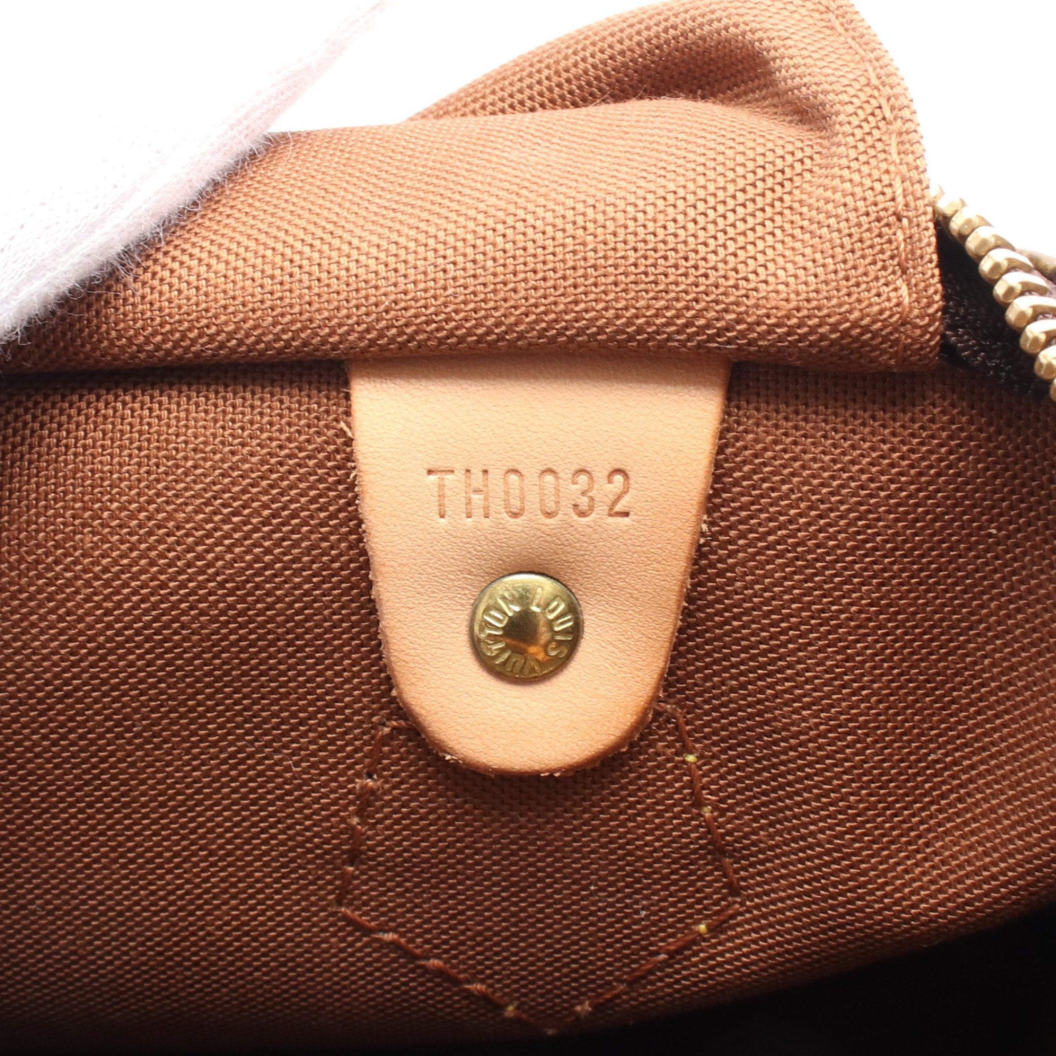Louis Vuitton Louis Vuitton Speedy 30 Monogram Handbag Leather Brown Size ONE SIZE - 5 Thumbnail