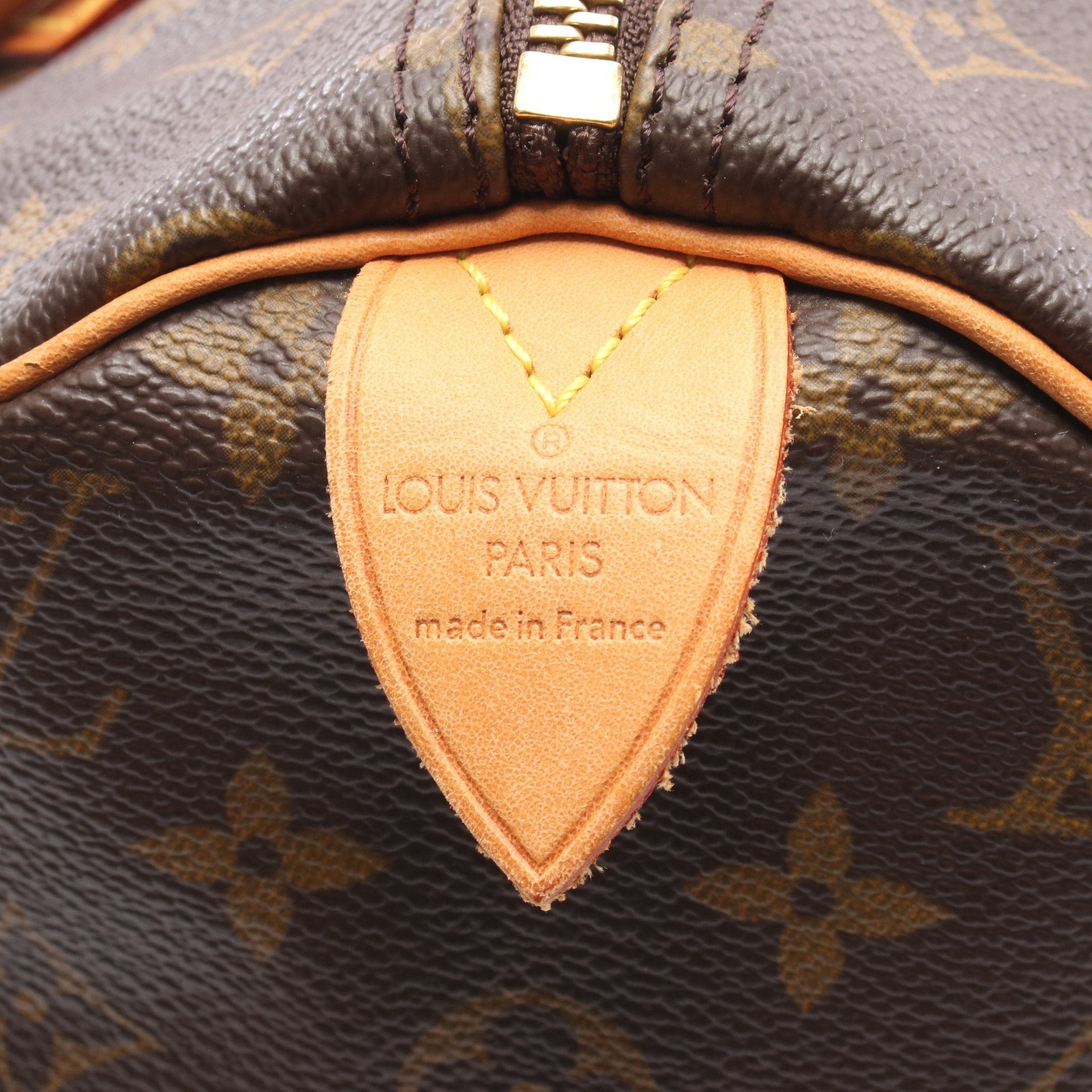 Louis Vuitton Louis Vuitton Speedy 30 Monogram Handbag Leather Brown Size ONE SIZE - 4 Thumbnail
