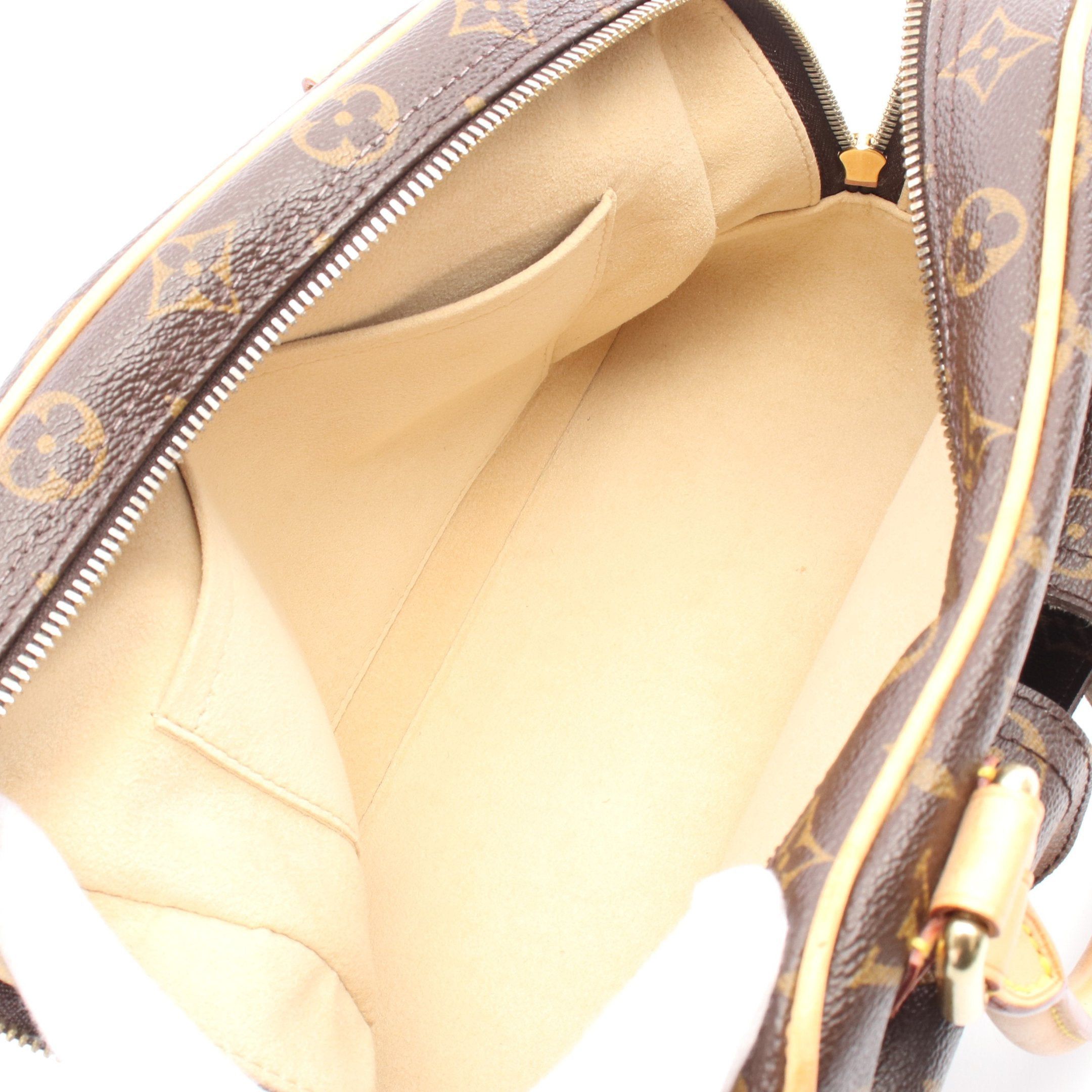 Louis Vuitton Louis Vuitton Manhattan Pm Monogram Handbag Leather Brown Size ONE SIZE - 3 Thumbnail