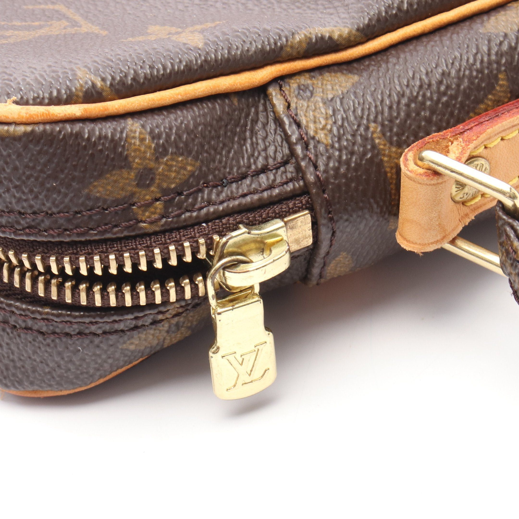 Louis Vuitton Louis Vuitton Danube Monogram Shoulder Bag Leather Brown Size ONE SIZE - 8 Thumbnail