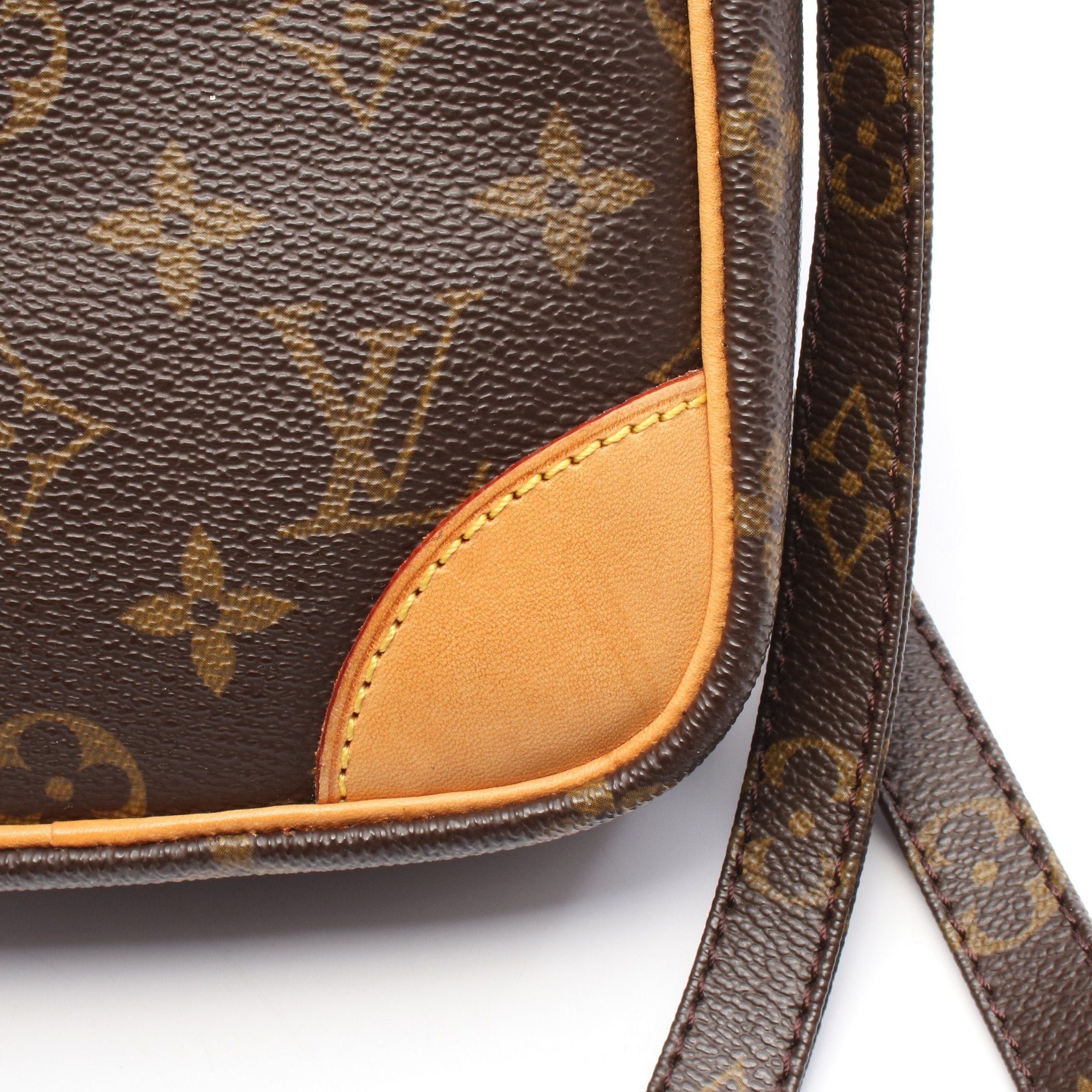 Louis Vuitton Louis Vuitton Danube Monogram Shoulder Bag Leather Brown Size ONE SIZE - 6 Thumbnail