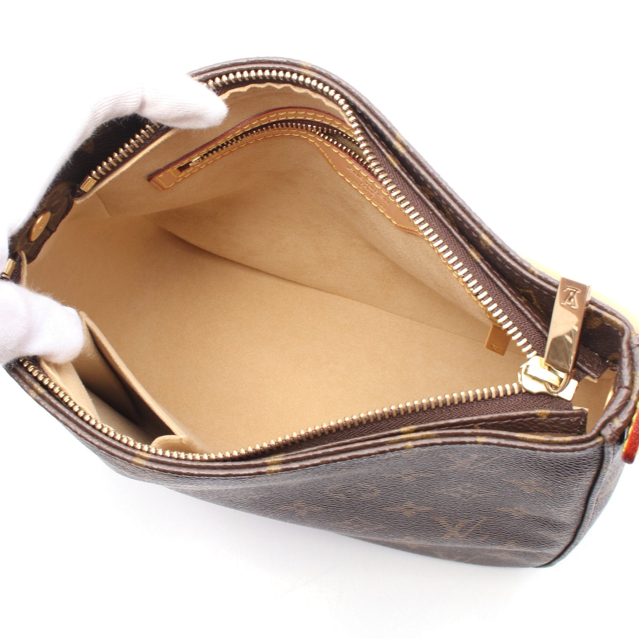 Louis Vuitton Louis Vuitton Looping Mm Monogram Shoulder Bag Leather Brown Size ONE SIZE - 3 Thumbnail