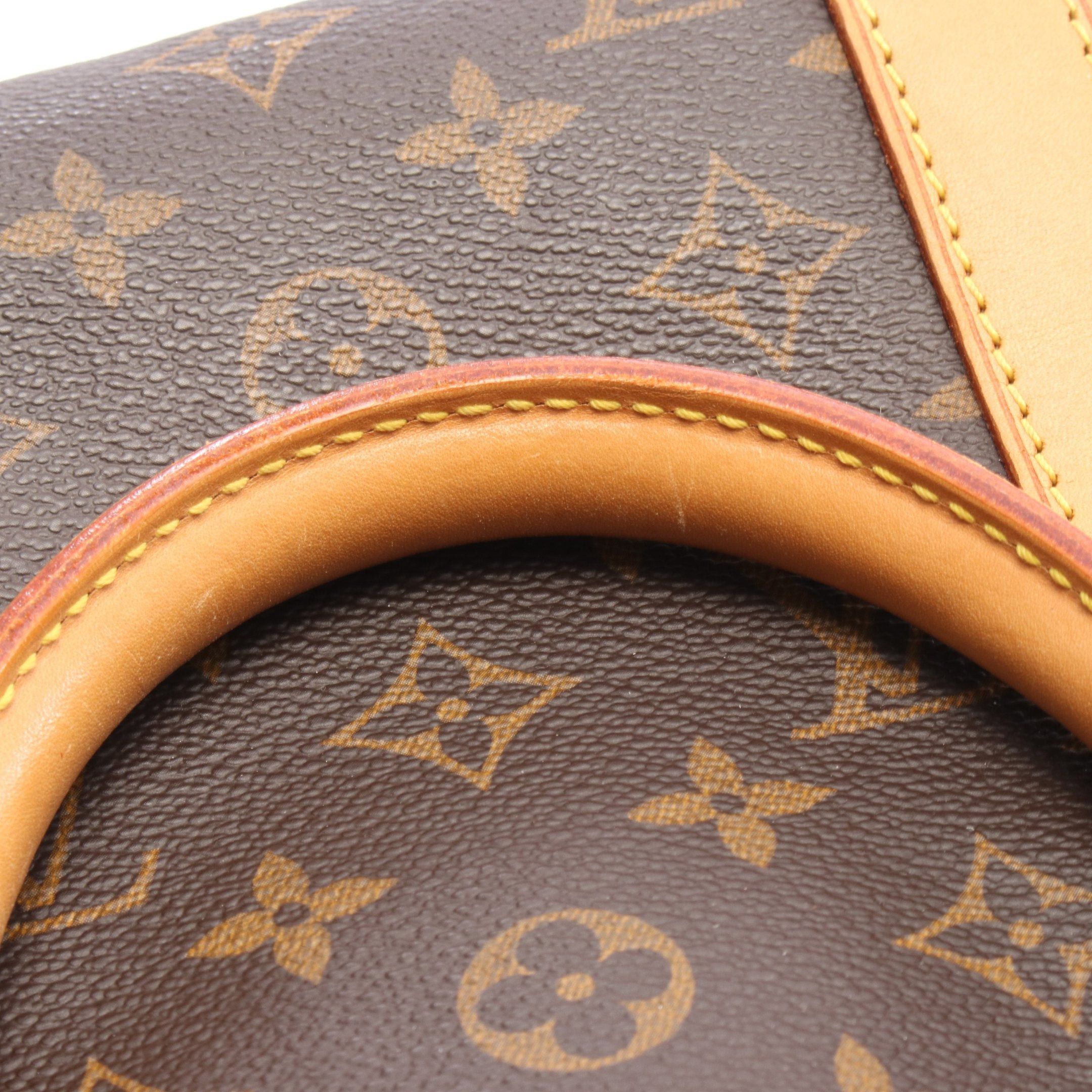 Louis Vuitton Louis Vuitton Keepall 50 Monogram Boston Bag Leather Brown Size ONE SIZE - 8 Thumbnail