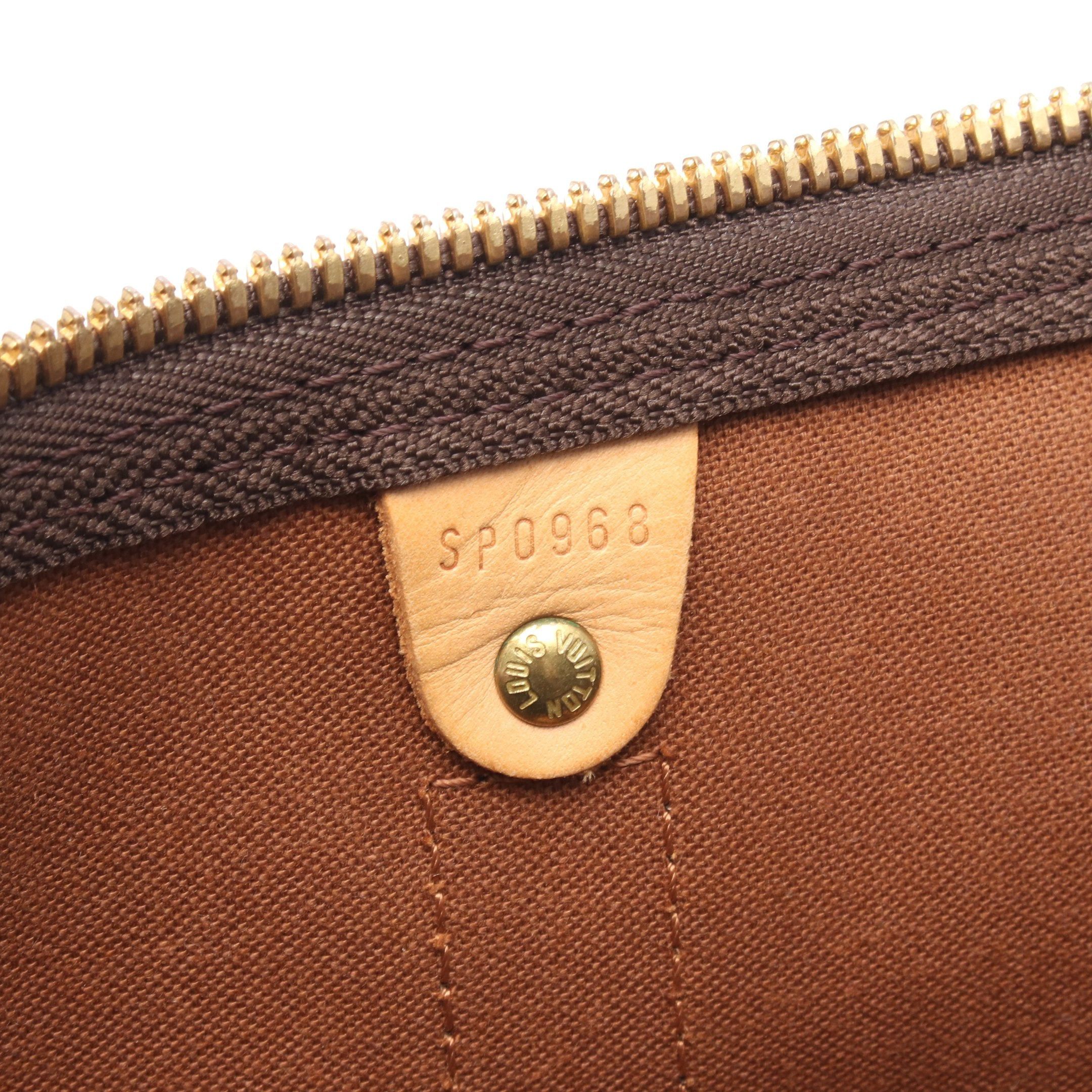 Louis Vuitton Louis Vuitton Keepall 50 Monogram Boston Bag Leather Brown Size ONE SIZE - 5 Thumbnail