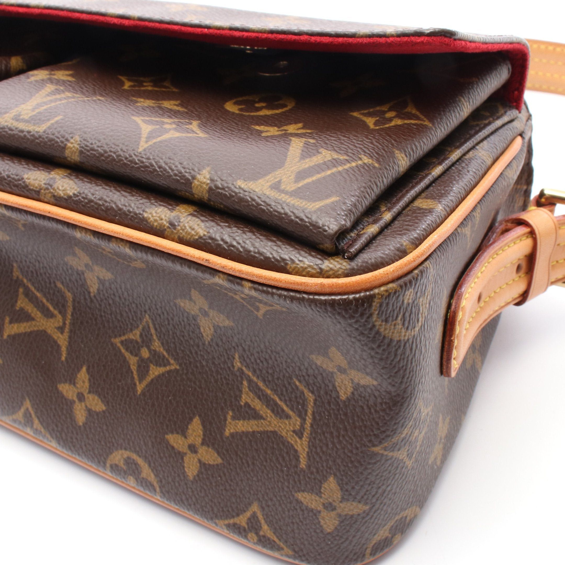 Louis Vuitton Louis Vuitton Vivacite Mm Monogram Shoulder Bag Leather Brown Size ONE SIZE - 7 Thumbnail