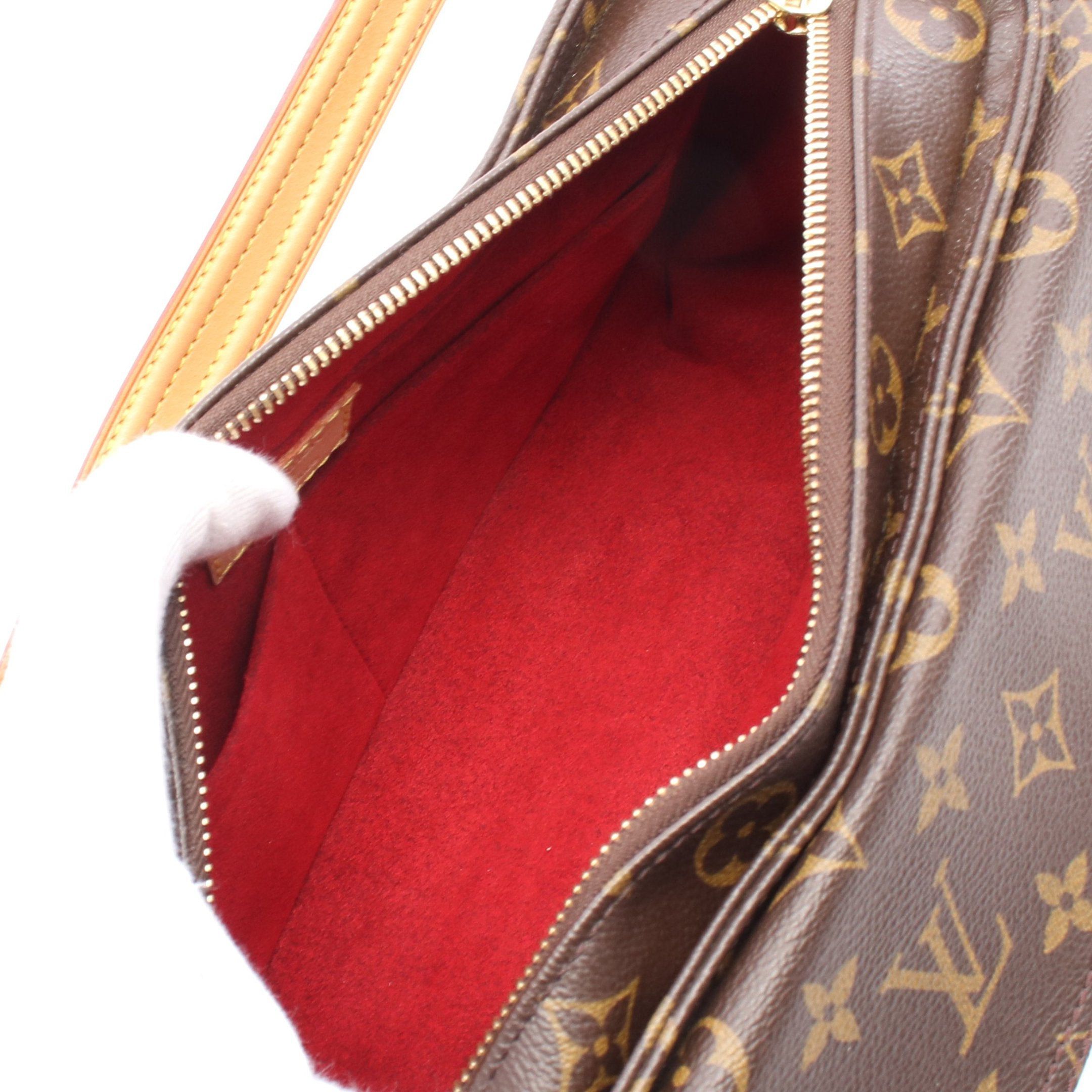 Louis Vuitton Louis Vuitton Vivacite Mm Monogram Shoulder Bag Leather Brown Size ONE SIZE - 3 Thumbnail
