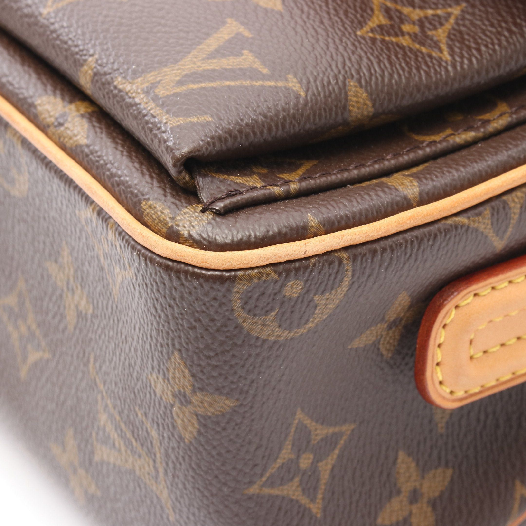 Louis Vuitton Louis Vuitton Vivacite Mm Monogram Shoulder Bag Leather Brown Size ONE SIZE - 8 Thumbnail