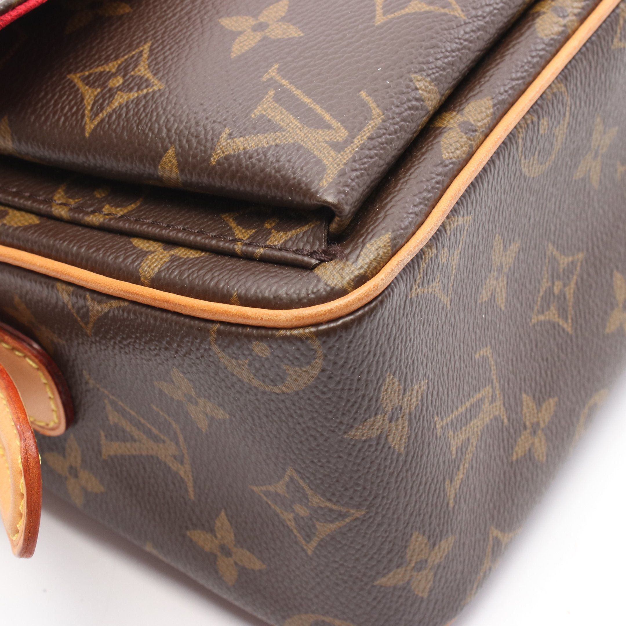 Louis Vuitton Louis Vuitton Vivacite Mm Monogram Shoulder Bag Leather Brown Size ONE SIZE - 7 Thumbnail