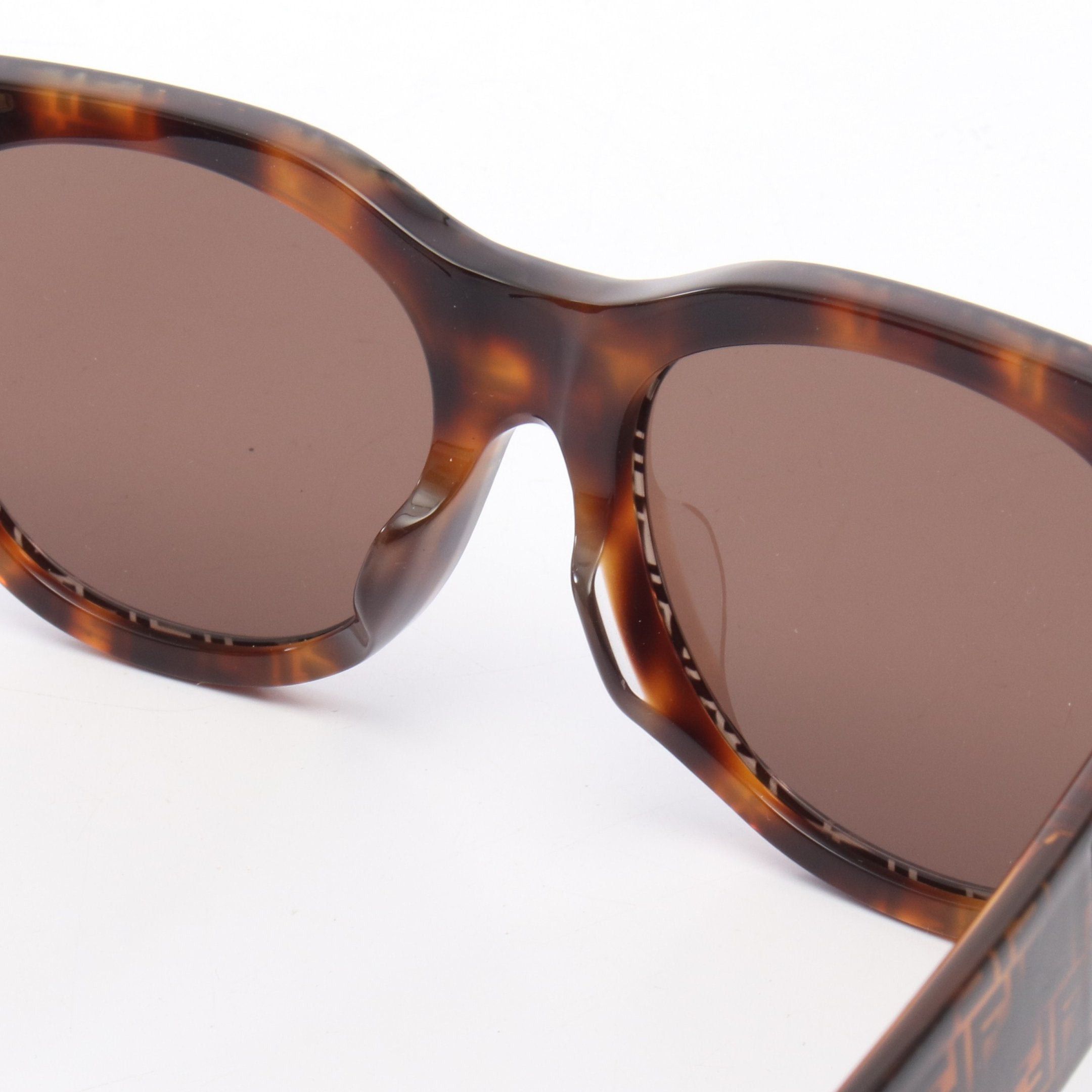 Fendi Fendi Ff Pattern Sunglasses Brown Size ONE SIZE - 6 Thumbnail