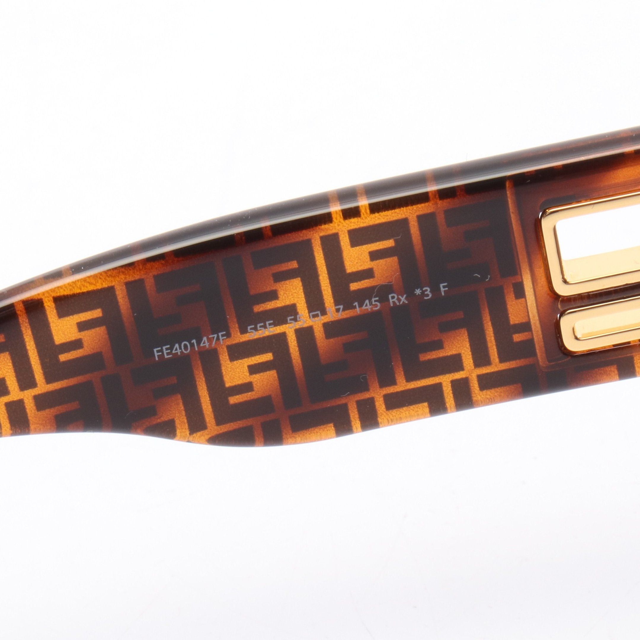 Fendi Fendi Ff Pattern Sunglasses Brown Size ONE SIZE - 5 Thumbnail