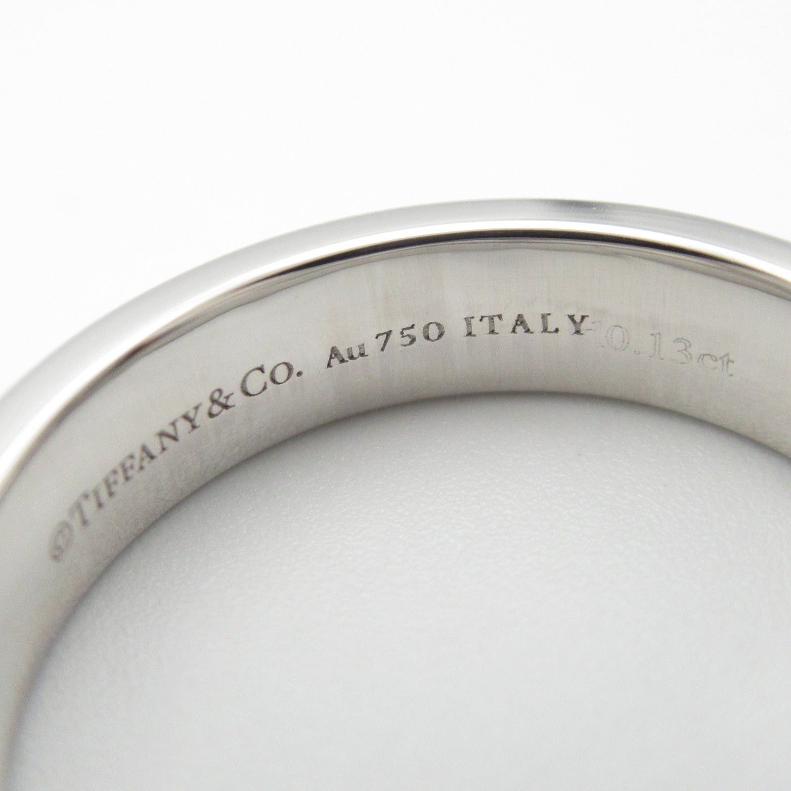 Tiffany & Co. Tiffany Co T Narrow Diamond Ring K18Wg (White Gold) Clear Size ONE SIZE - 4 Thumbnail