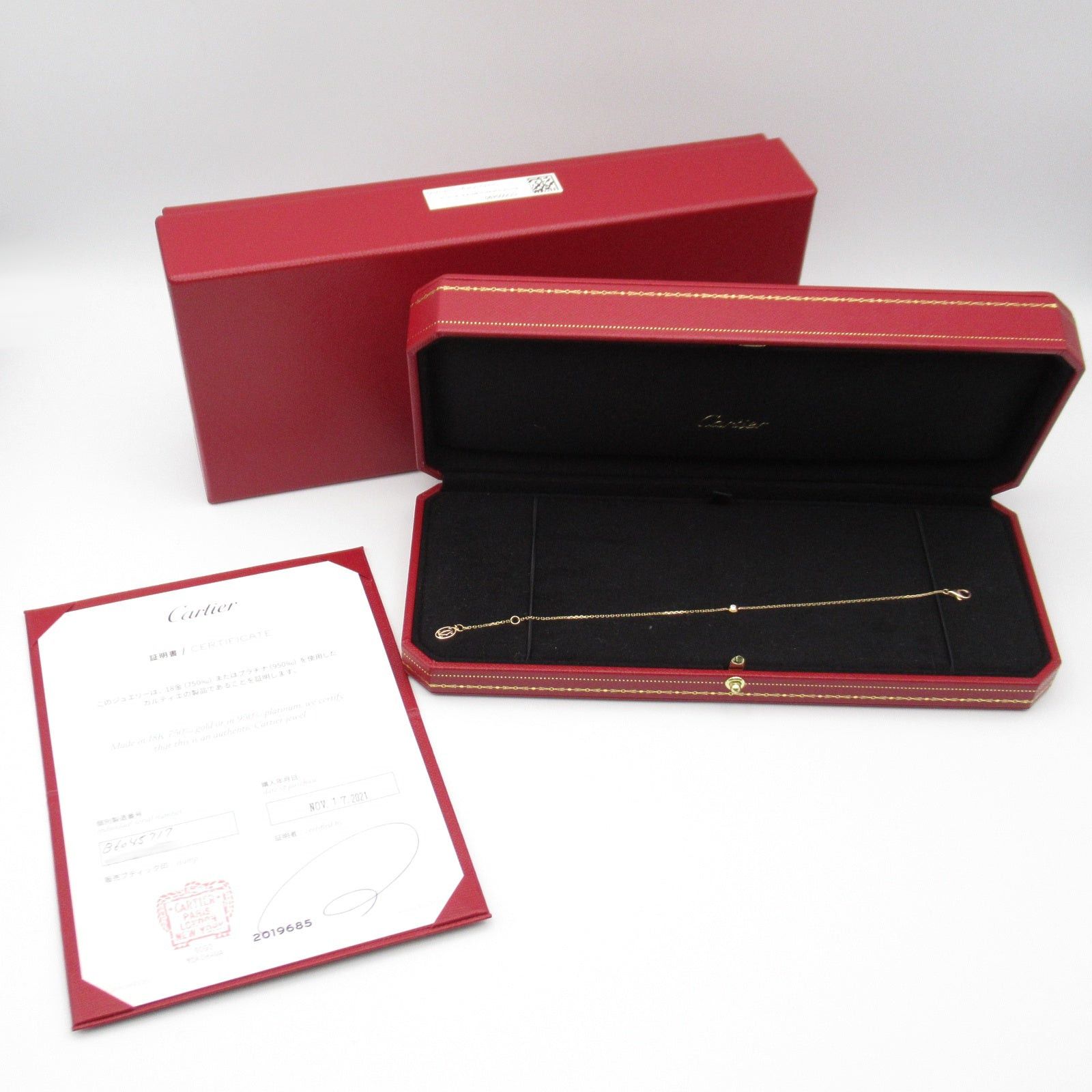 Cartier Cartier Amour Bracelet Xs K18Pg (Pink Gold) Diamond Clear Size ONE SIZE - 7 Thumbnail